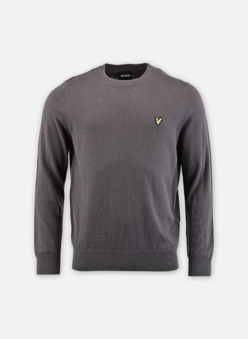 Lyle & Scott Pulls Cotton Merino Crew Neck Jumper homme gris
