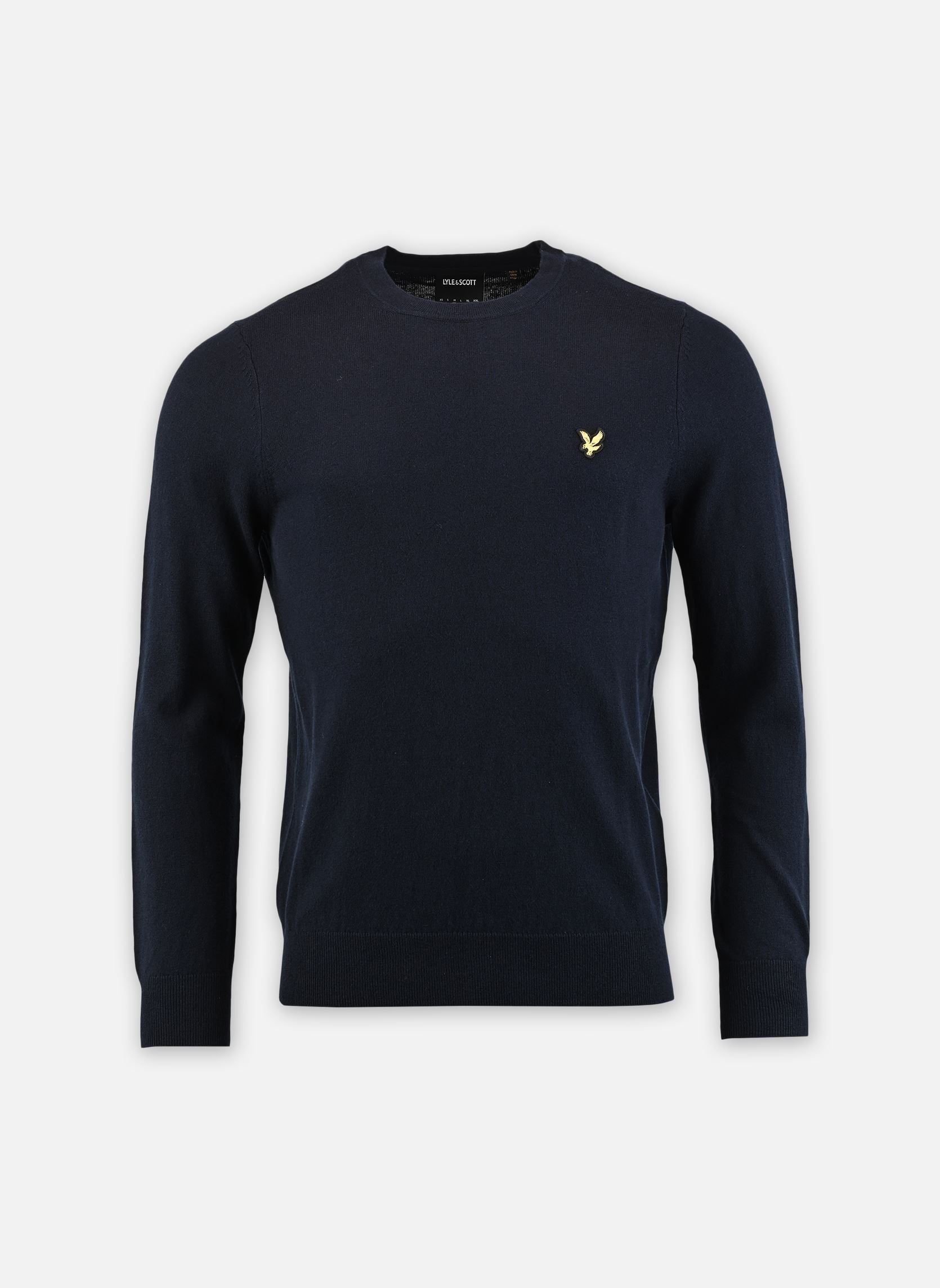 Pullover Cotton Merino Crew Neck Jumper herren blau Lyle & Scott Pullover Cotton Merino Crew Neck Jumper herren blau DARK NAVY