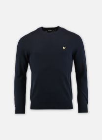Pullover Cotton Merino Crew Neck Jumper herren blau