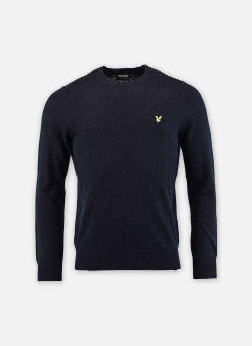 Lyle & Scott Pulls Cotton Merino Crew Neck Jumper homme bleu