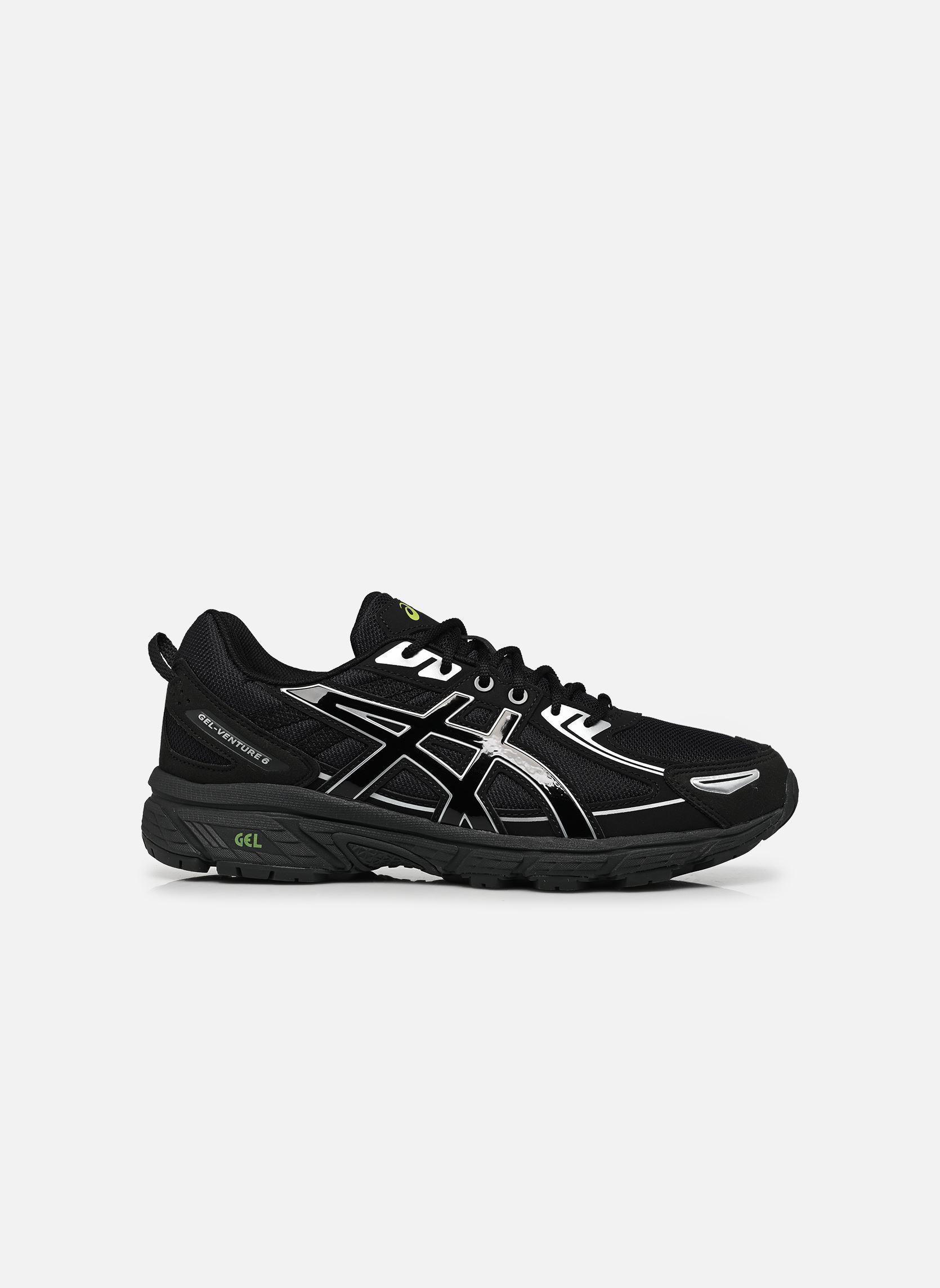 Baskets basses Gel-Venture 6 homme noir Asics Baskets basses Gel-Venture 6 homme noir BLACK/LIME ZEST
