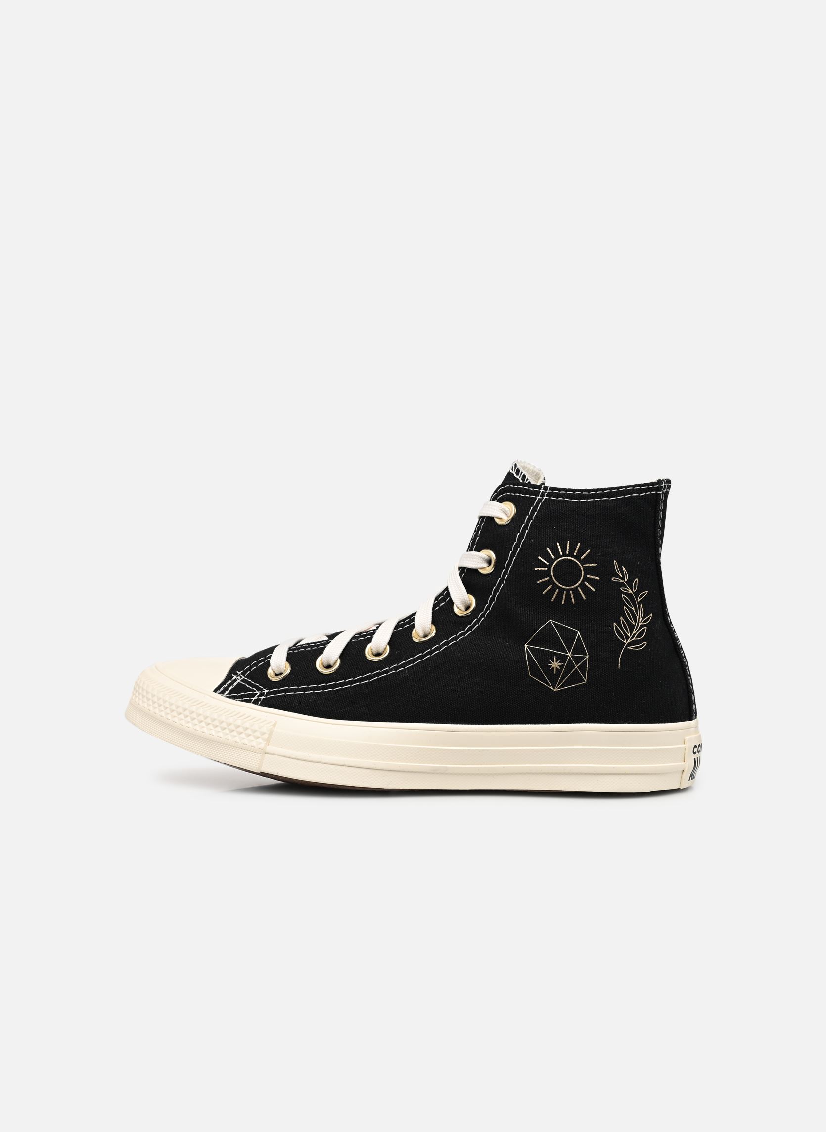 Zapatillas de lona Chuck Taylor All Star Hi 2 mujer negro Converse Zapatillas de lona Chuck Taylor All Star Hi 2 mujer negro BLACK/LIGHT GOLD/EGRET