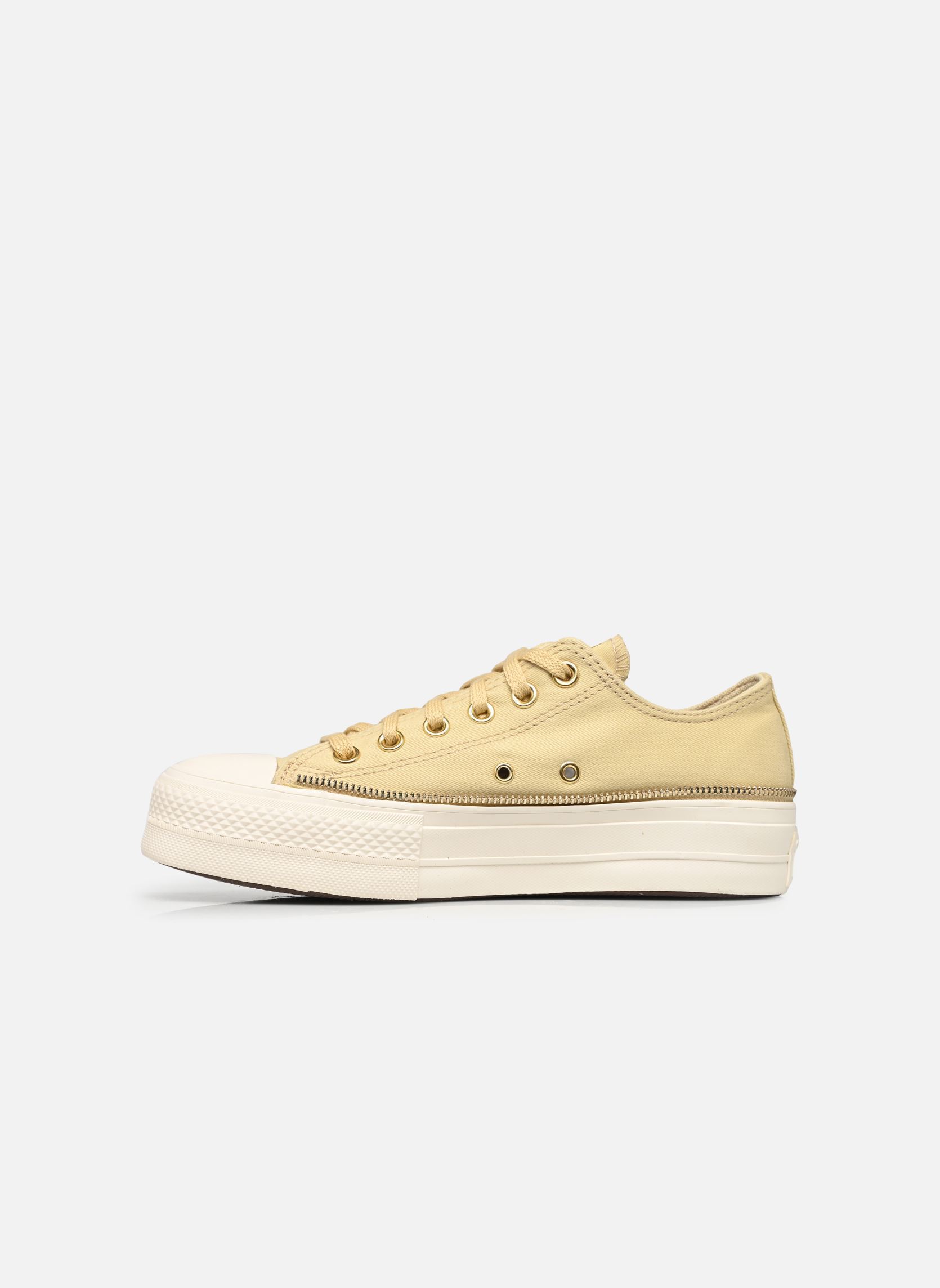 Baskets toile Chuck Taylor All Star Lift Ox femme jaune Converse Baskets toile Chuck Taylor All Star Lift Ox femme jaune BLONDE ESPRESSO/EGRET/EGRET