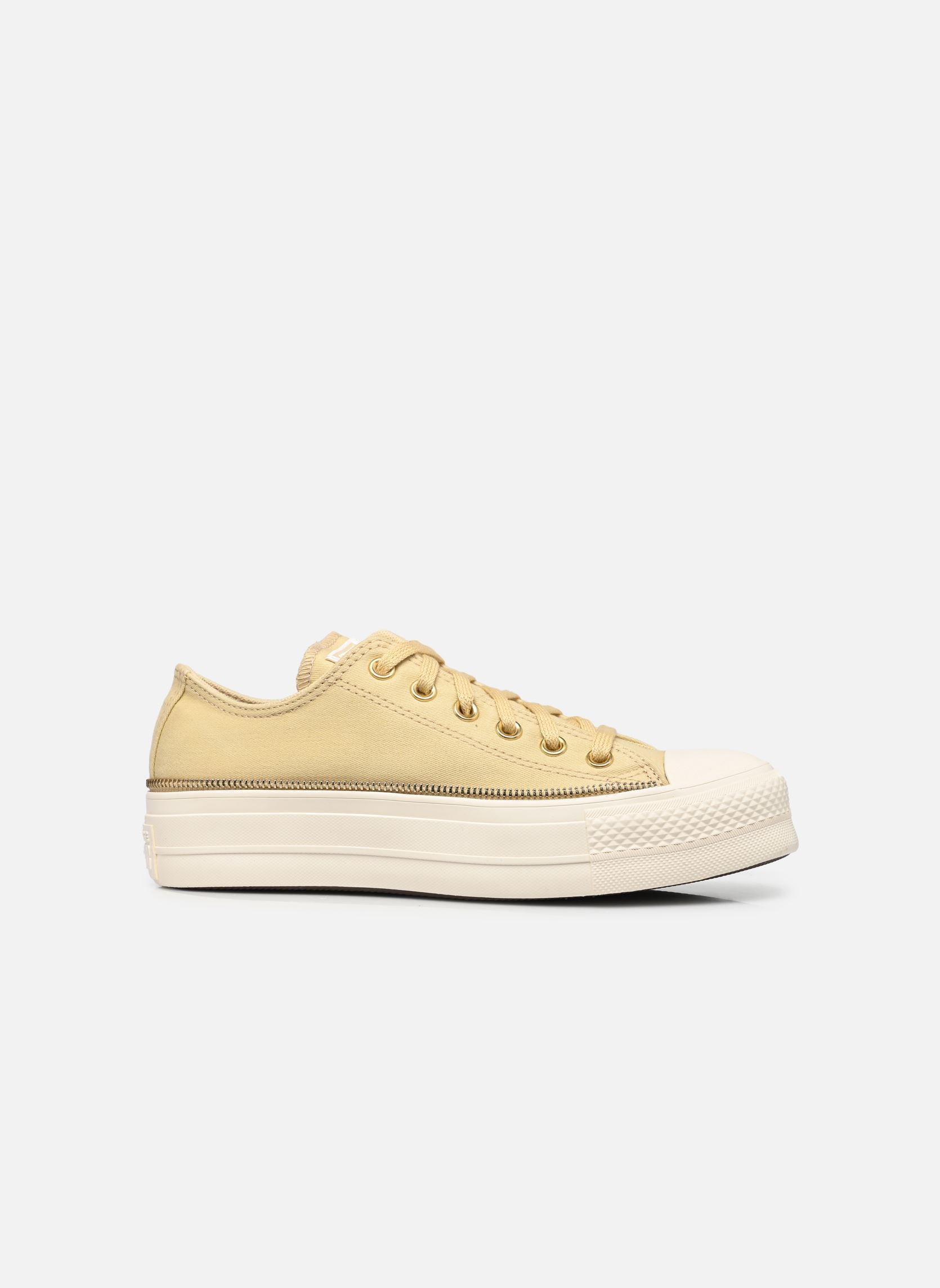 Baskets toile Chuck Taylor All Star Lift Ox femme jaune Converse Baskets toile Chuck Taylor All Star Lift Ox femme jaune BLONDE ESPRESSO/EGRET/EGRET