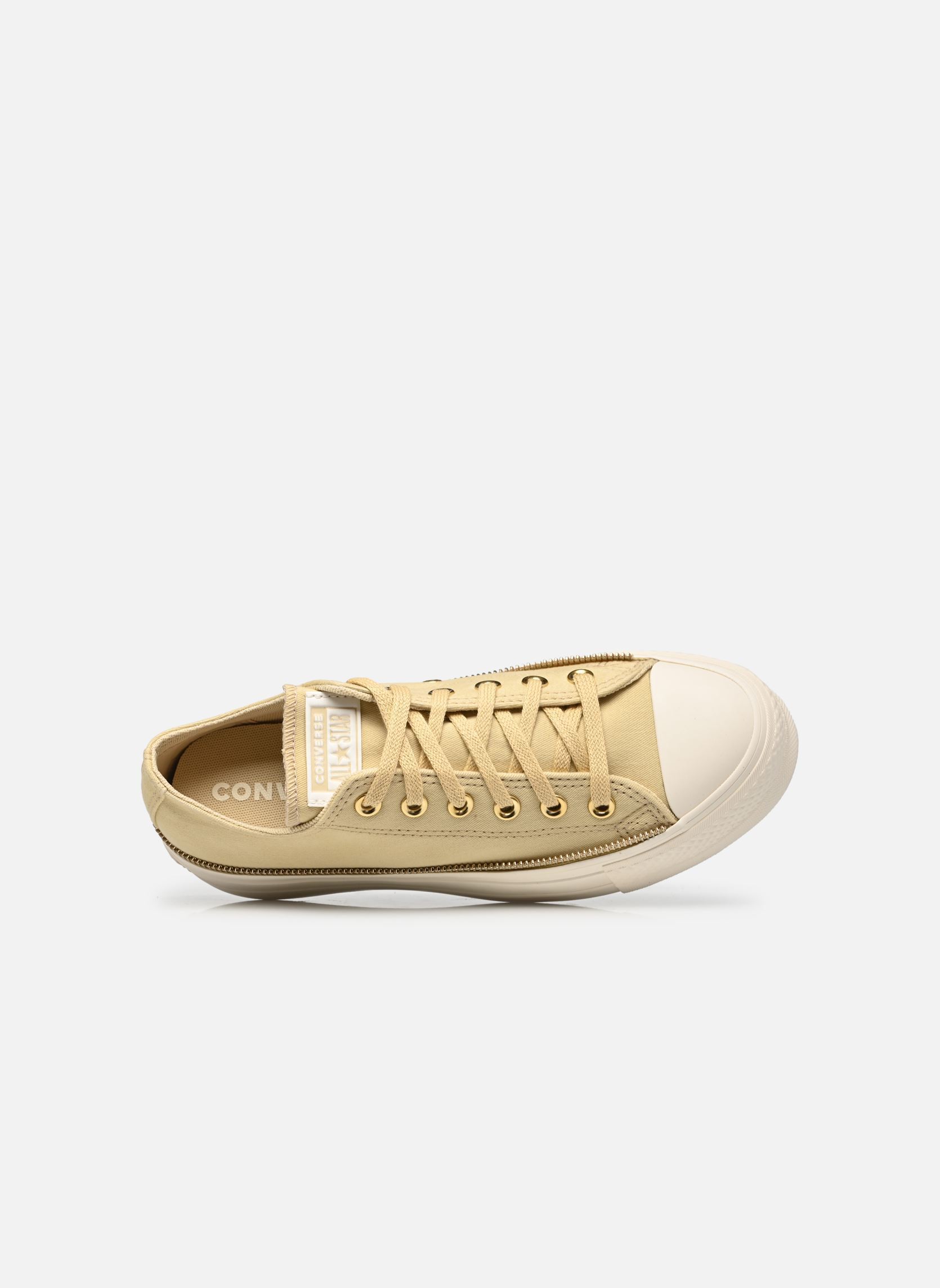 Baskets toile Chuck Taylor All Star Lift Ox femme jaune Converse Baskets toile Chuck Taylor All Star Lift Ox femme jaune BLONDE ESPRESSO/EGRET/EGRET