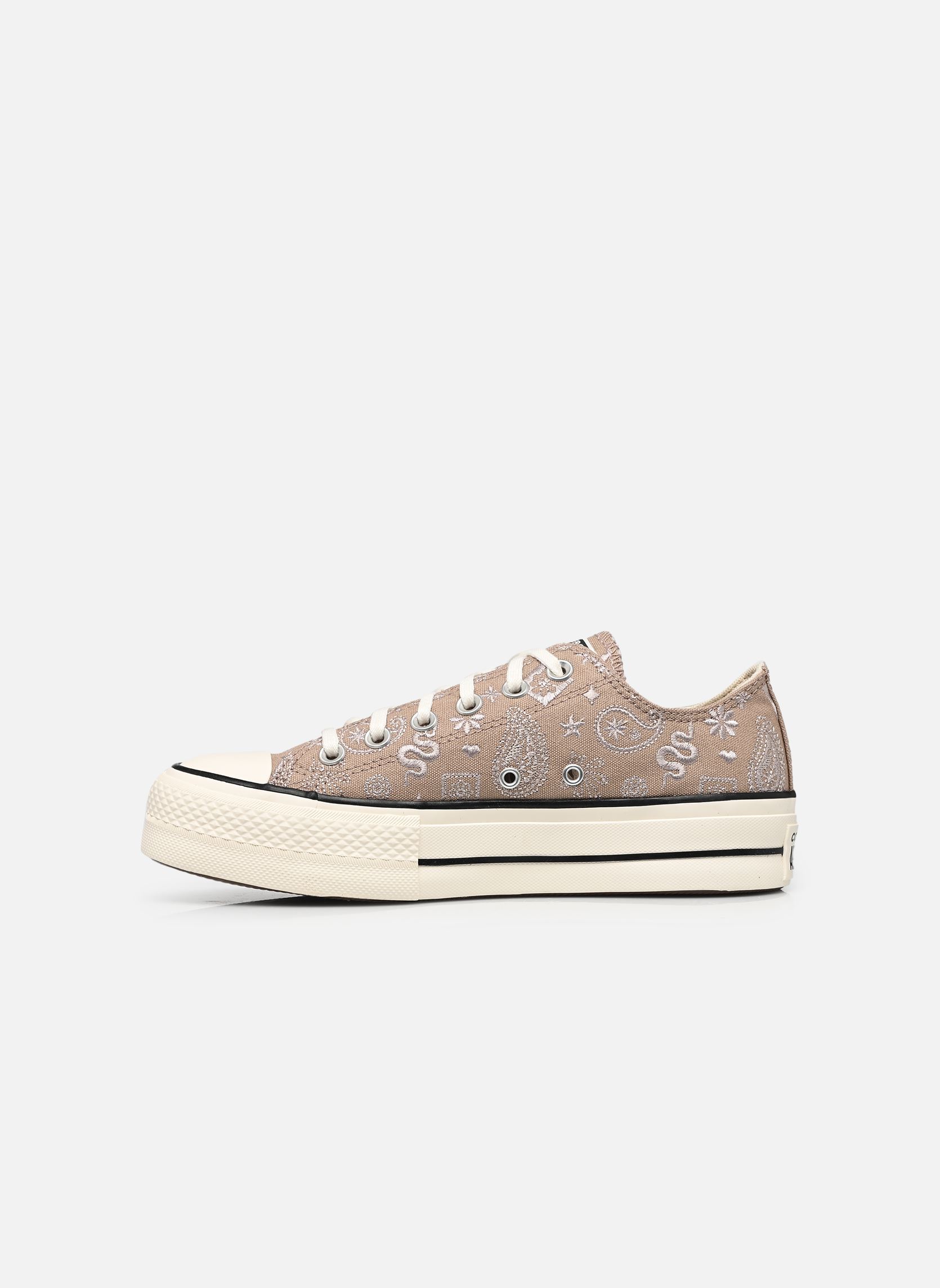 Baskets toile Chuck Taylor All Star Lift Ox femme marron Converse Baskets toile Chuck Taylor All Star Lift Ox femme marron VINTAGE CARGO/PAPYRUS/BLACK