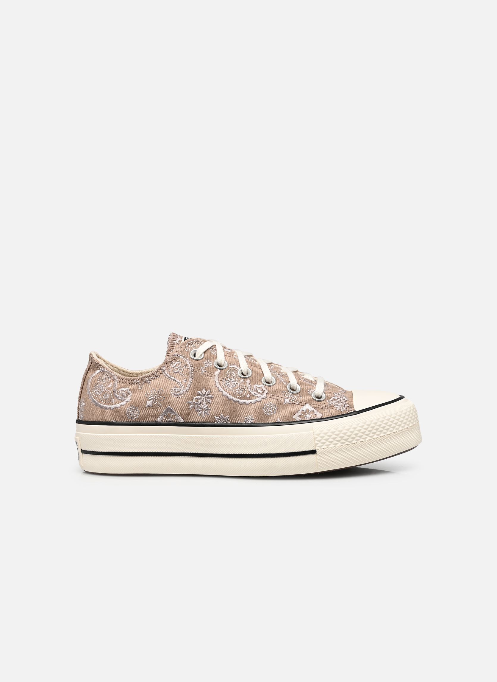 Baskets toile Chuck Taylor All Star Lift Ox femme marron Converse Baskets toile Chuck Taylor All Star Lift Ox femme marron VINTAGE CARGO/PAPYRUS/BLACK