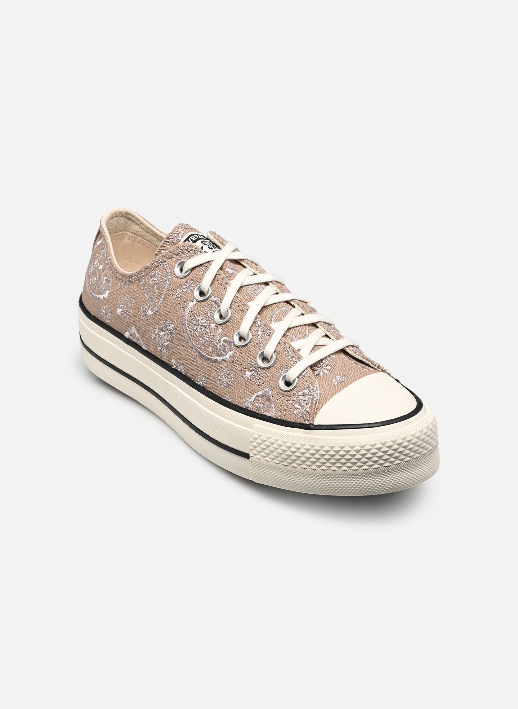 Baskets toile Chuck Taylor All Star Lift Ox femme marron Converse Baskets toile Chuck Taylor All Star Lift Ox femme marron VINTAGE CARGO/PAPYRUS/BLACK