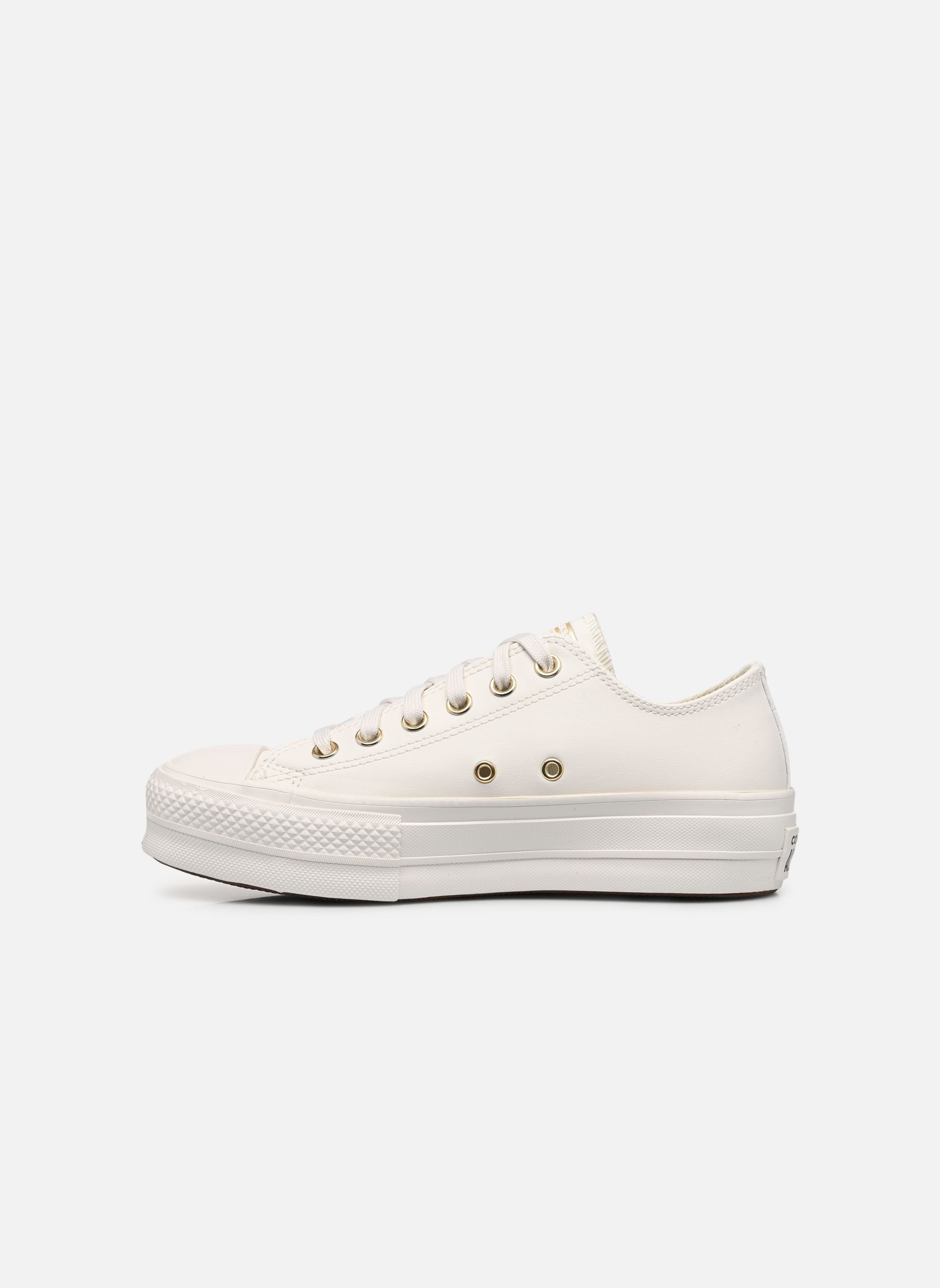 Baskets toile Chuck Taylor All Star Lift Ox femme blanc Converse Baskets toile Chuck Taylor All Star Lift Ox femme blanc Egret/Sugar Berry