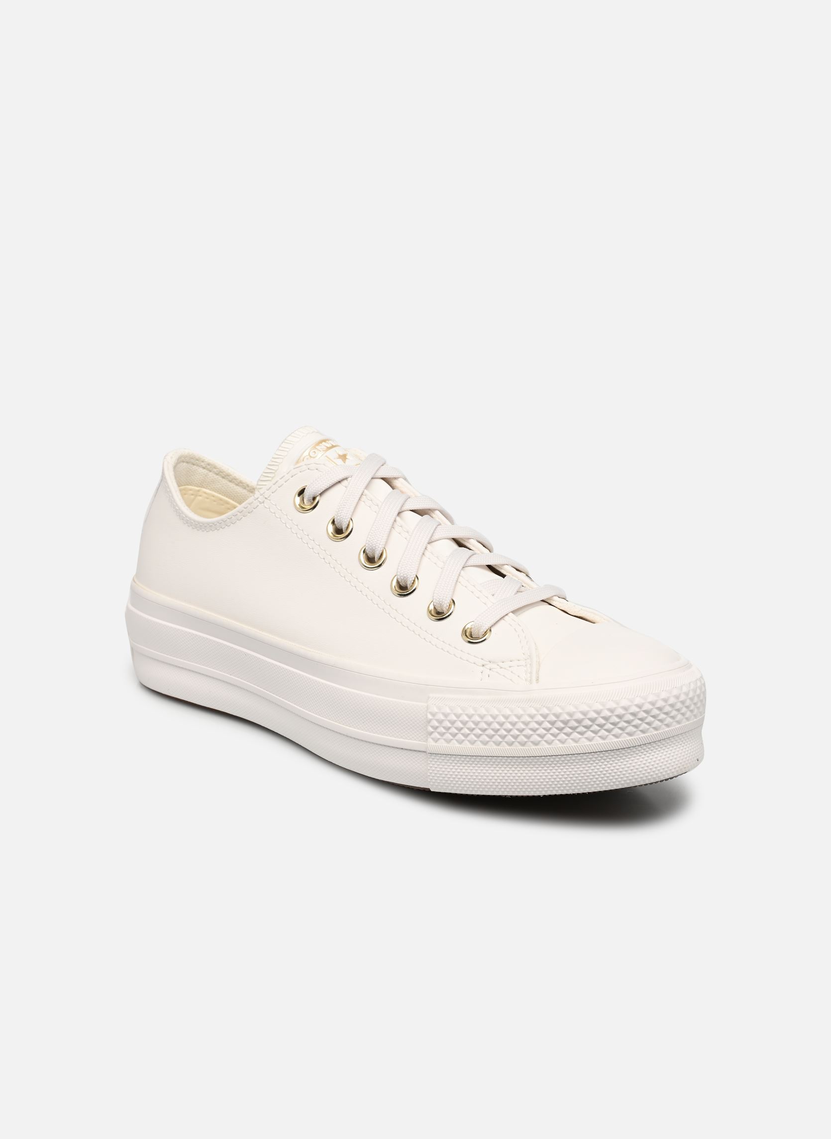 Baskets toile Chuck Taylor All Star Lift Ox femme blanc Converse Baskets toile Chuck Taylor All Star Lift Ox femme blanc Egret/Sugar Berry