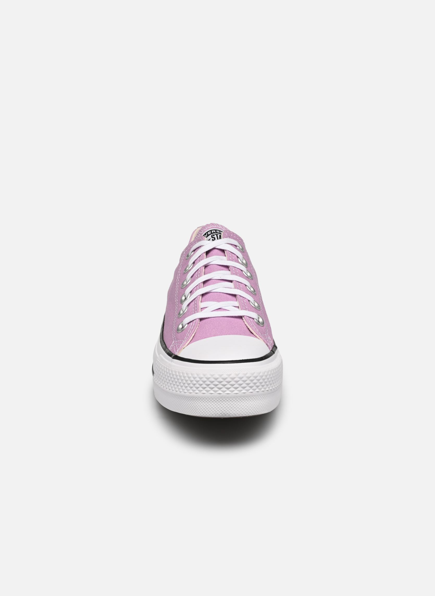 Leinen-Sneaker Chuck Taylor All Star Lift Ox damen rosa Converse Leinen-Sneaker Chuck Taylor All Star Lift Ox damen rosa CLASSIC AMETHYST