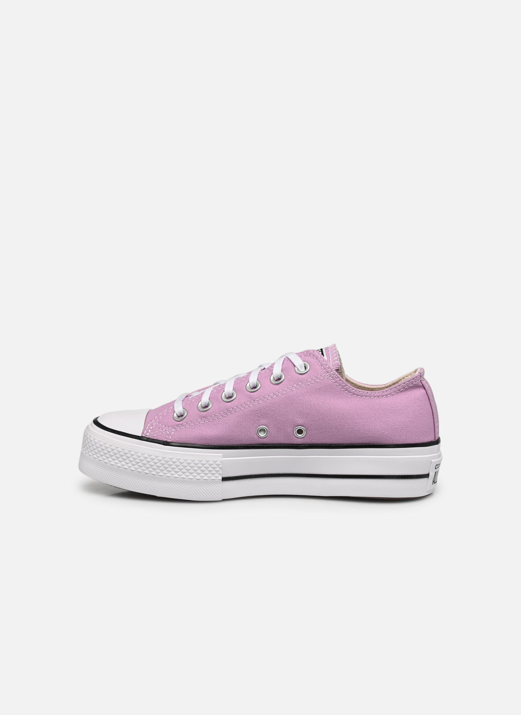 Leinen-Sneaker Chuck Taylor All Star Lift Ox damen rosa Converse Leinen-Sneaker Chuck Taylor All Star Lift Ox damen rosa CLASSIC AMETHYST