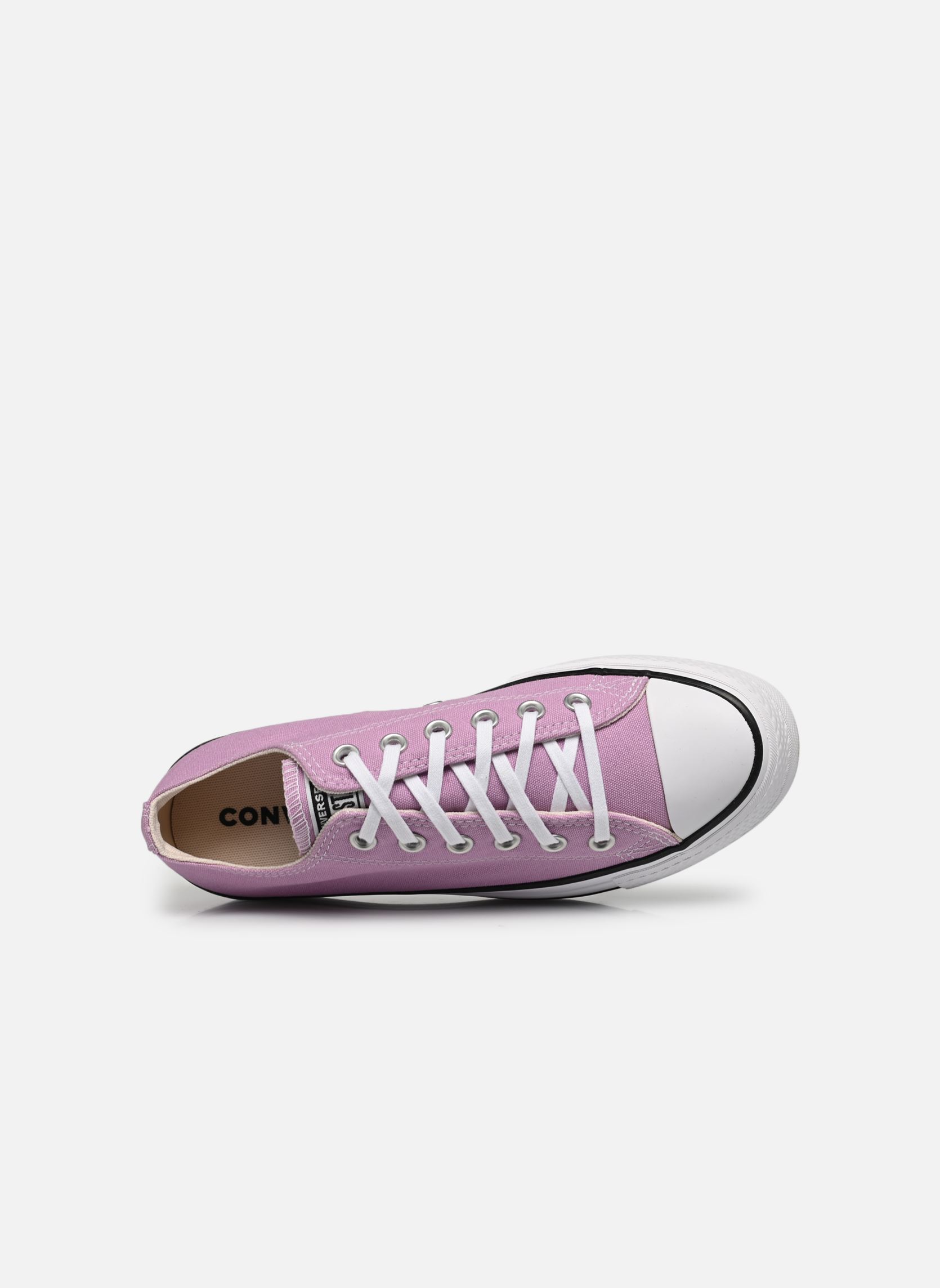 Leinen-Sneaker Chuck Taylor All Star Lift Ox damen rosa Converse Leinen-Sneaker Chuck Taylor All Star Lift Ox damen rosa CLASSIC AMETHYST