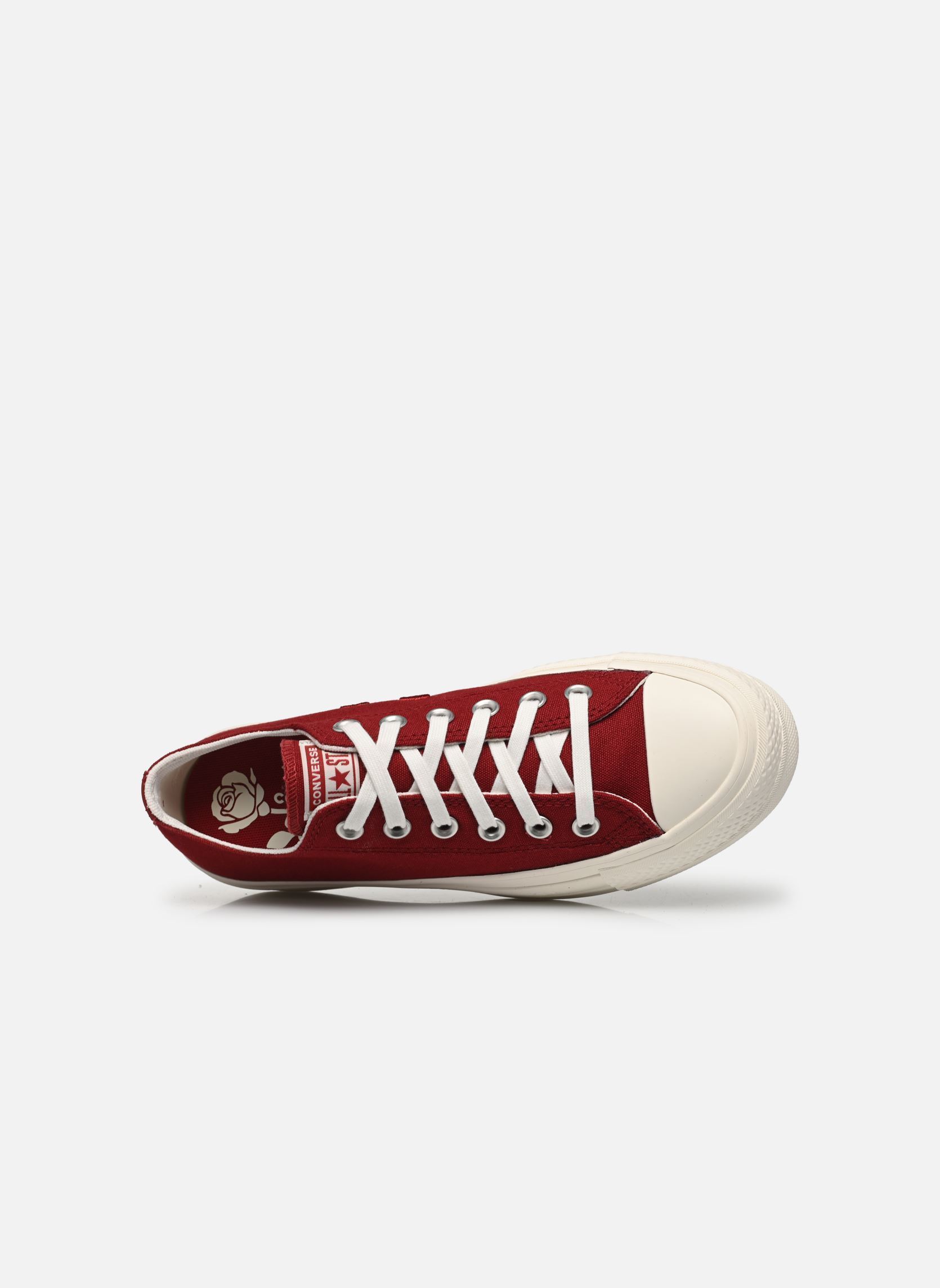 Baskets toile Chuck Taylor All Star Lift Ox femme rouge Converse Baskets toile Chuck Taylor All Star Lift Ox femme rouge PARK RED/VINTAGE WHITE