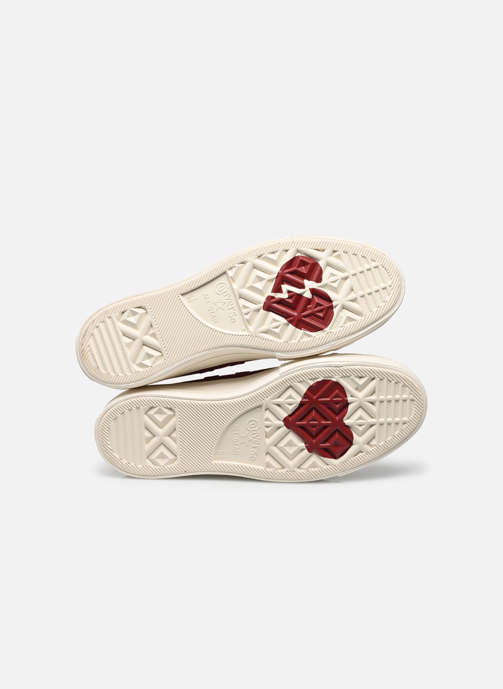 Baskets toile Chuck Taylor All Star Lift Ox femme rouge Converse Baskets toile Chuck Taylor All Star Lift Ox femme rouge PARK RED/VINTAGE WHITE