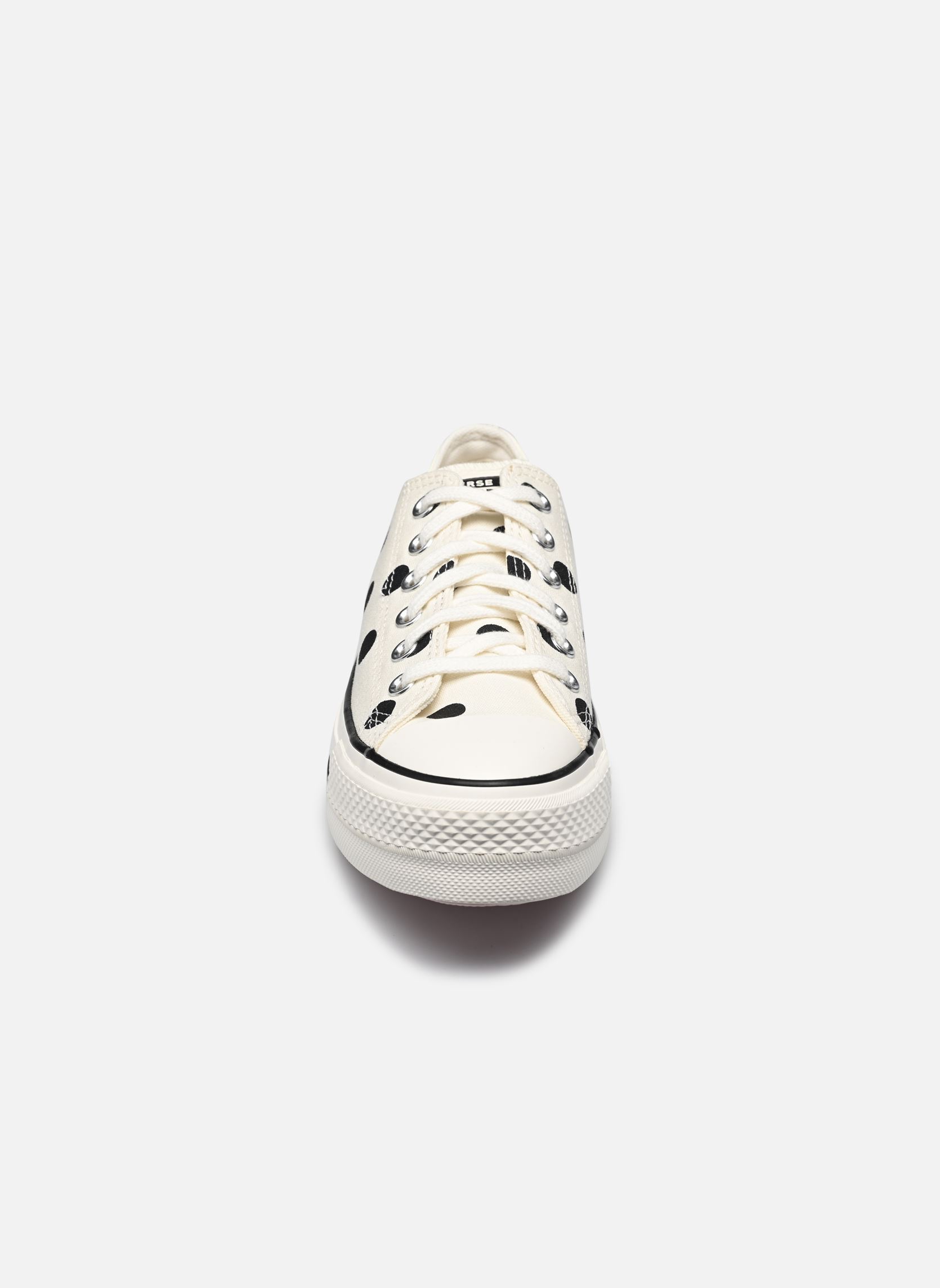 Baskets toile Chuck Taylor All Star Lift Ox femme blanc Converse Baskets toile Chuck Taylor All Star Lift Ox femme blanc EGRET/BLACK/DAYS AHEAD