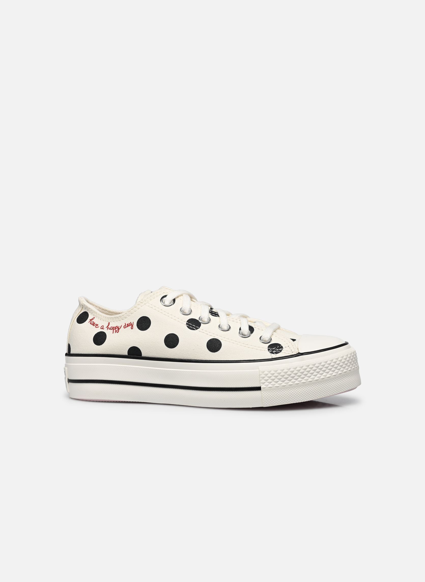 Baskets toile Chuck Taylor All Star Lift Ox femme blanc Converse Baskets toile Chuck Taylor All Star Lift Ox femme blanc EGRET/BLACK/DAYS AHEAD