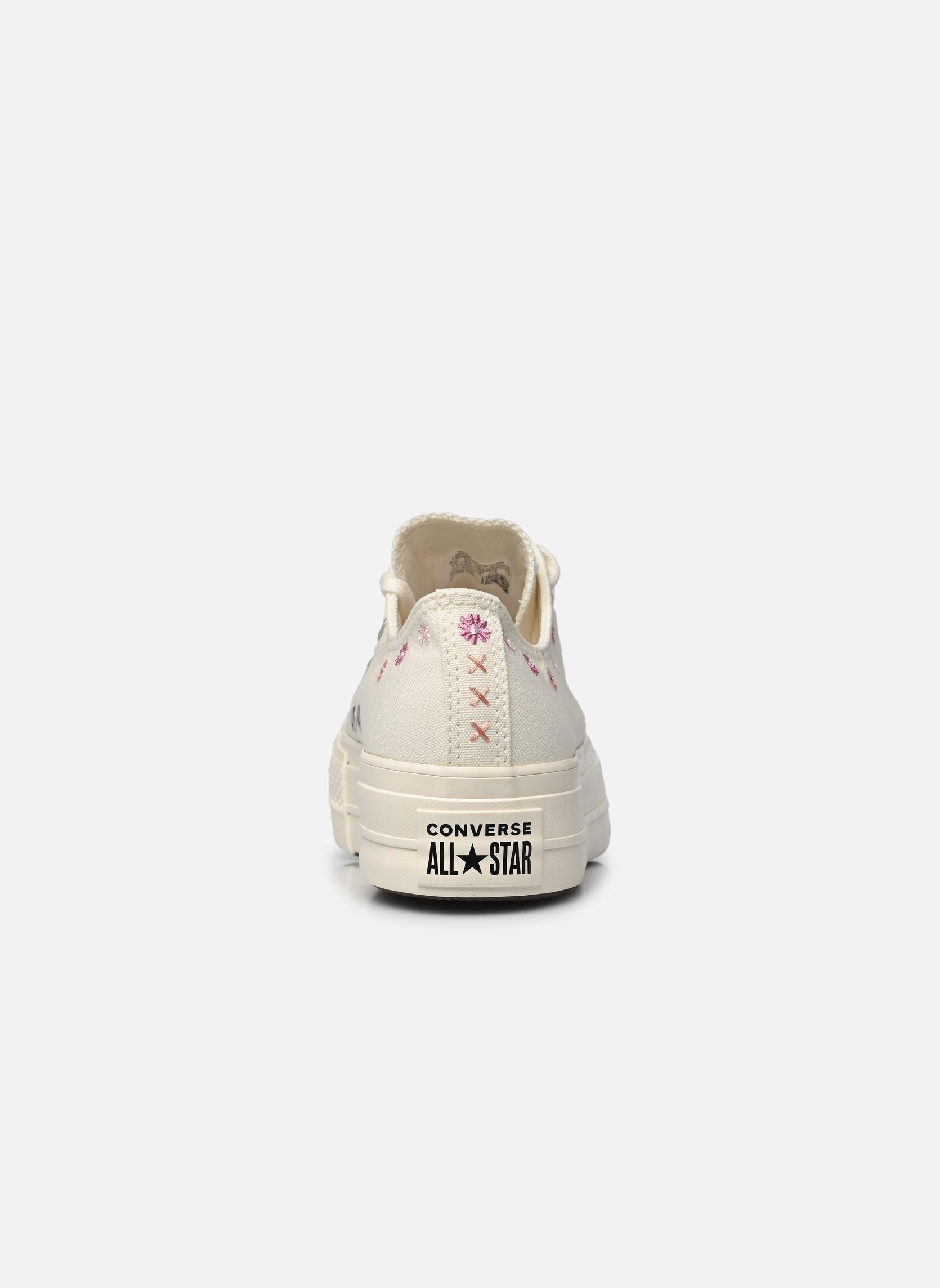 Baskets toile Chuck Taylor All Star Lift Ox femme blanc Converse Baskets toile Chuck Taylor All Star Lift Ox femme blanc EGRET/SUGAR BERRY
