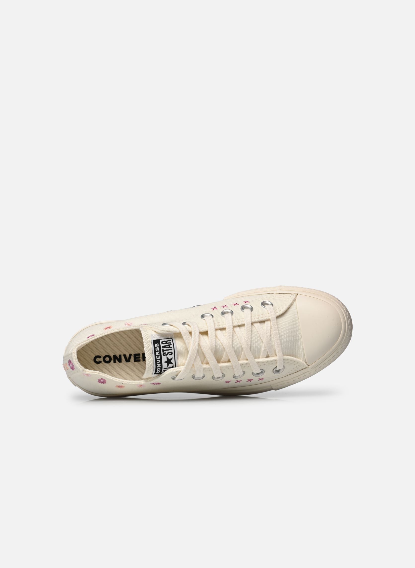 Baskets toile Chuck Taylor All Star Lift Ox femme blanc Converse Baskets toile Chuck Taylor All Star Lift Ox femme blanc EGRET/SUGAR BERRY
