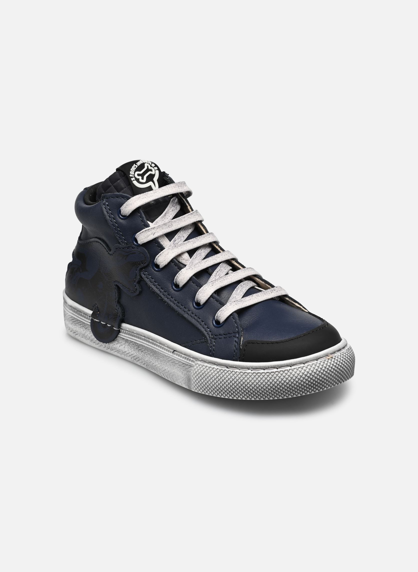 Knöchelhohe Sneaker DINOT jungen schwarz Stones and Bones Knöchelhohe Sneaker DINOT jungen schwarz CALF NAVY