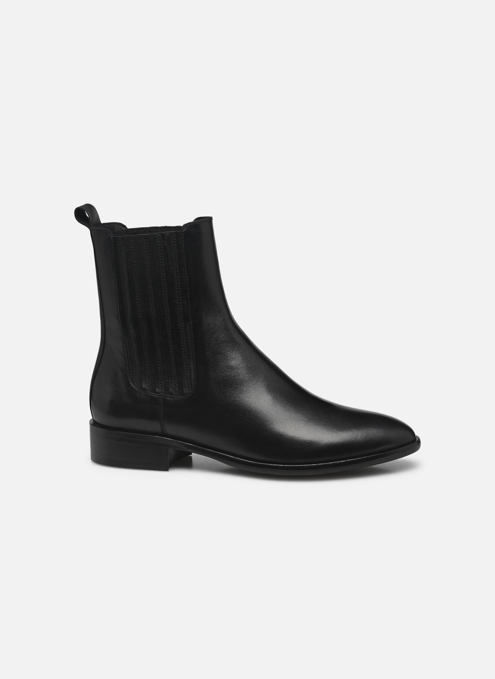 Niedrige Ankle Boots Eulalie damen schwarz Georgia Rose Niedrige Ankle Boots Eulalie damen schwarz Cuir Lisse Noir