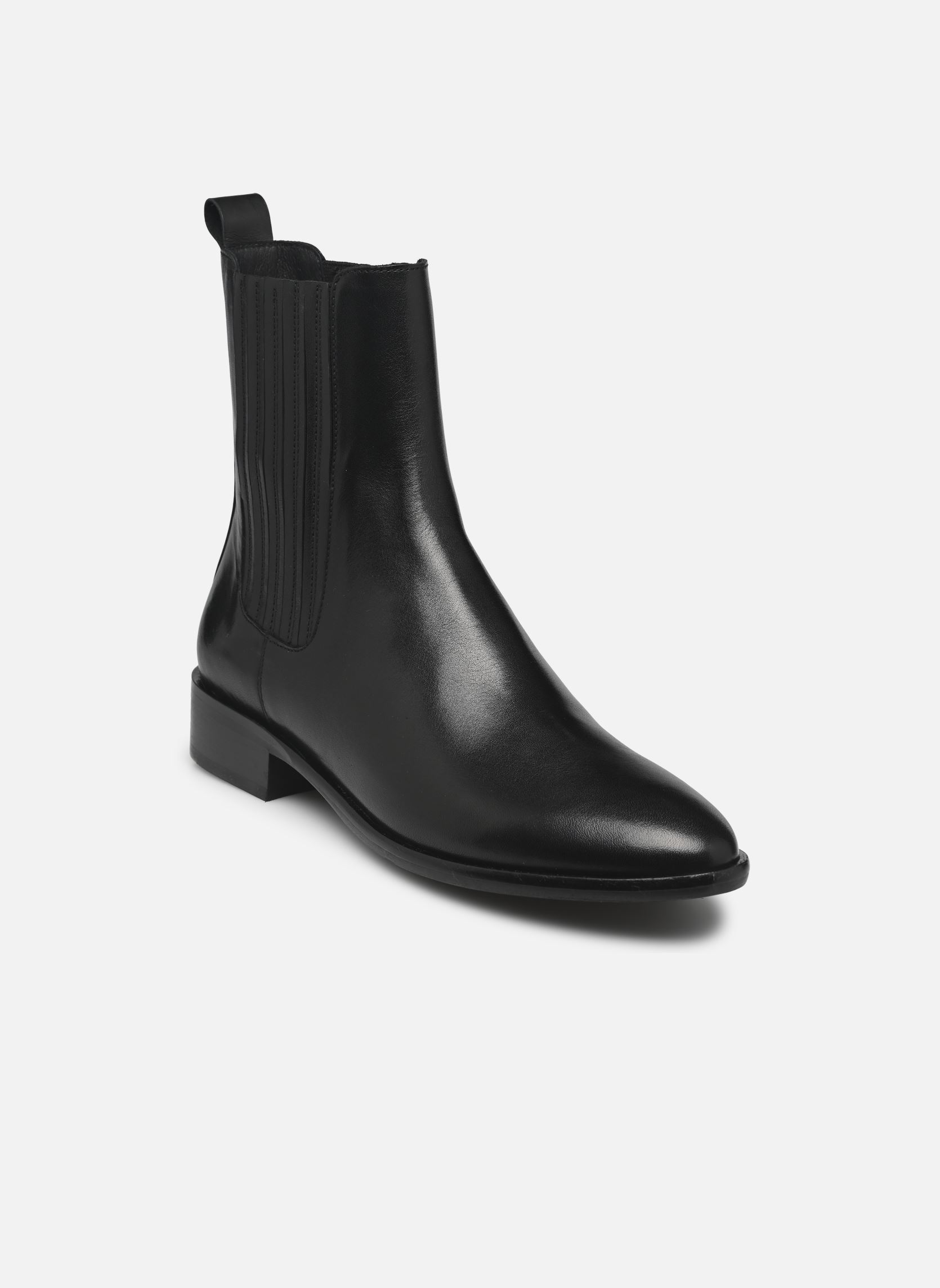 Niedrige Ankle Boots Eulalie damen schwarz Georgia Rose Niedrige Ankle Boots Eulalie damen schwarz Cuir Lisse Noir