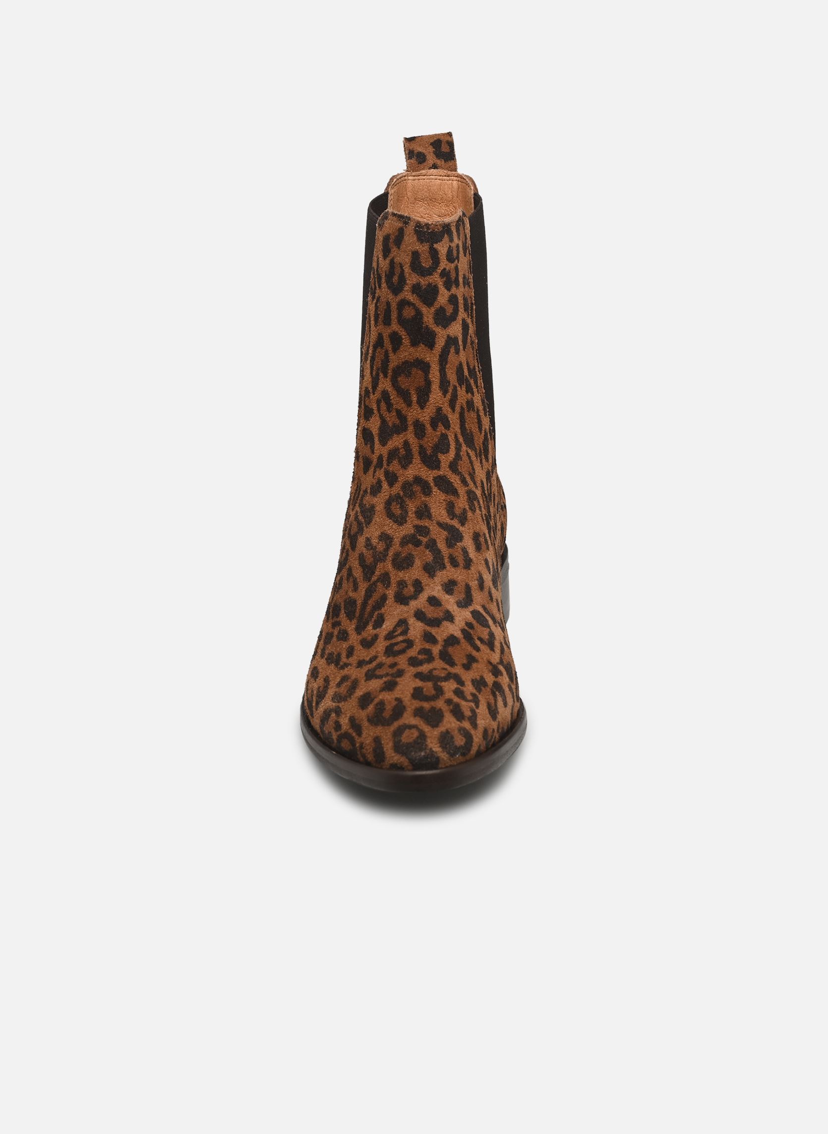 Bottines basses Eulalie femme marron Georgia Rose Bottines basses Eulalie femme marron Léopard
