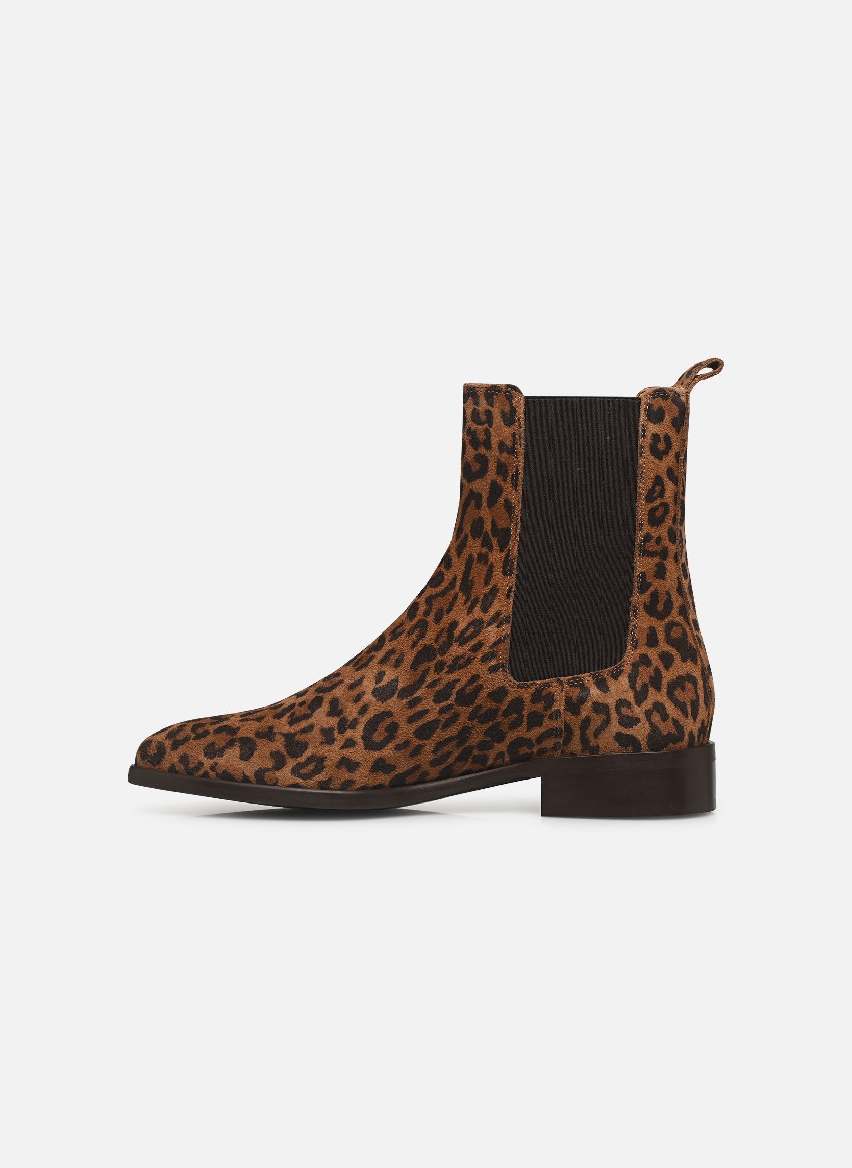 Bottines basses Eulalie femme marron Georgia Rose Bottines basses Eulalie femme marron Léopard
