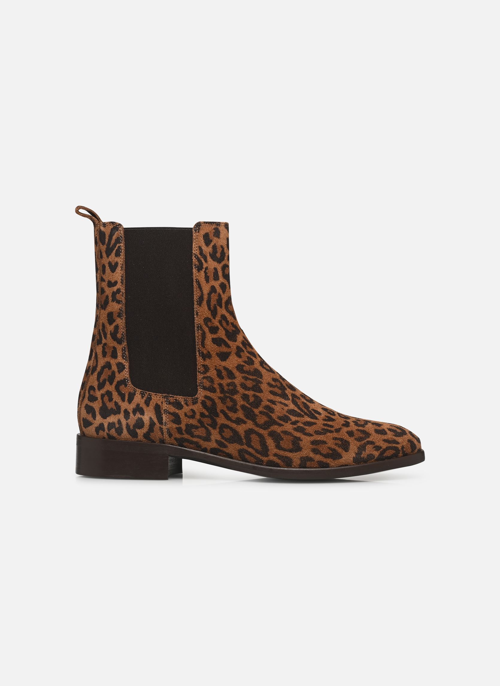 Bottines basses Eulalie femme marron Georgia Rose Bottines basses Eulalie femme marron Léopard