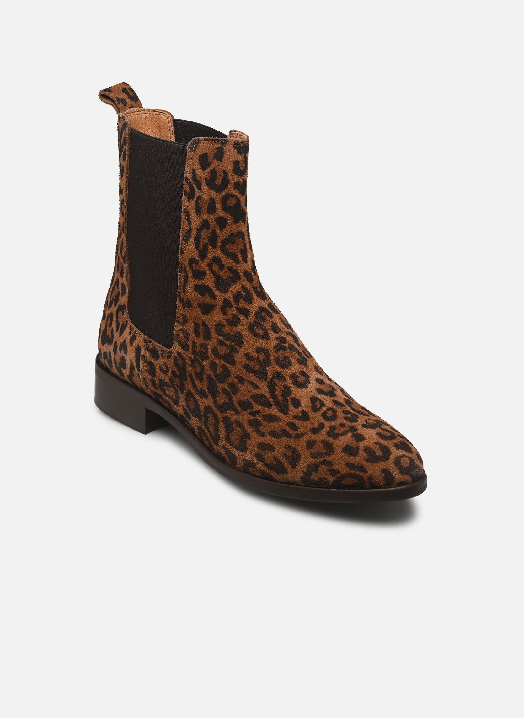 Bottines basses Eulalie femme marron Georgia Rose Bottines basses Eulalie femme marron Léopard