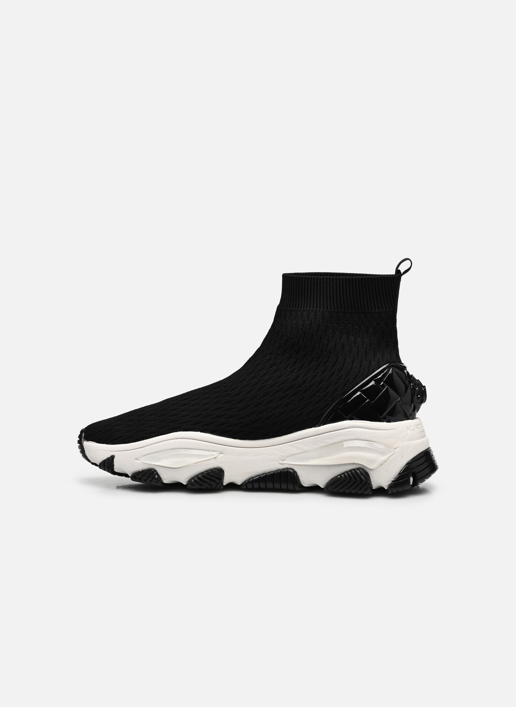 Baskets basses LETTIE EAGLE KNIT SOCK femme noir Kurt Geiger Baskets basses LETTIE EAGLE KNIT SOCK femme noir BLK/WHITE