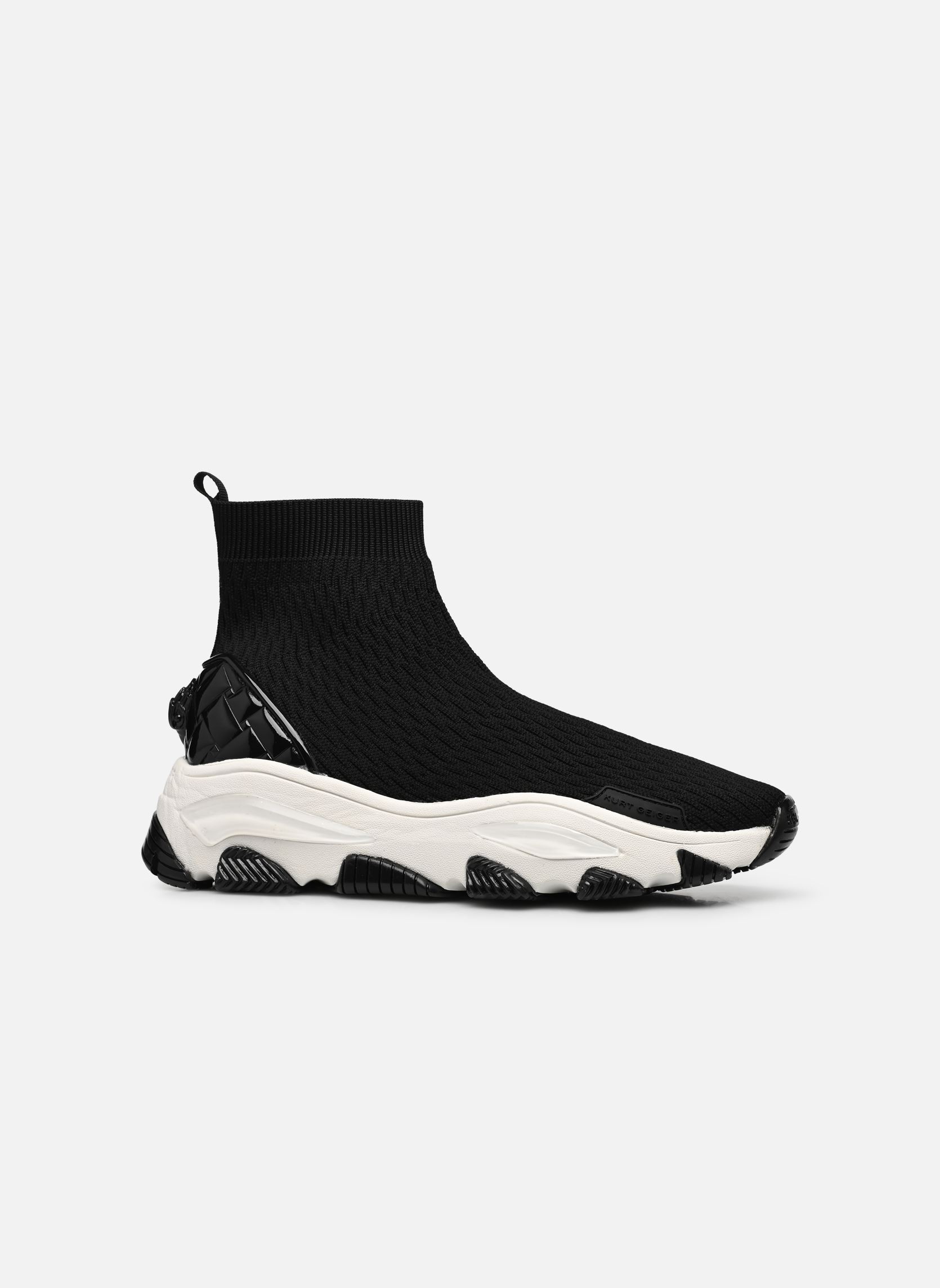 Baskets basses LETTIE EAGLE KNIT SOCK femme noir Kurt Geiger Baskets basses LETTIE EAGLE KNIT SOCK femme noir BLK/WHITE