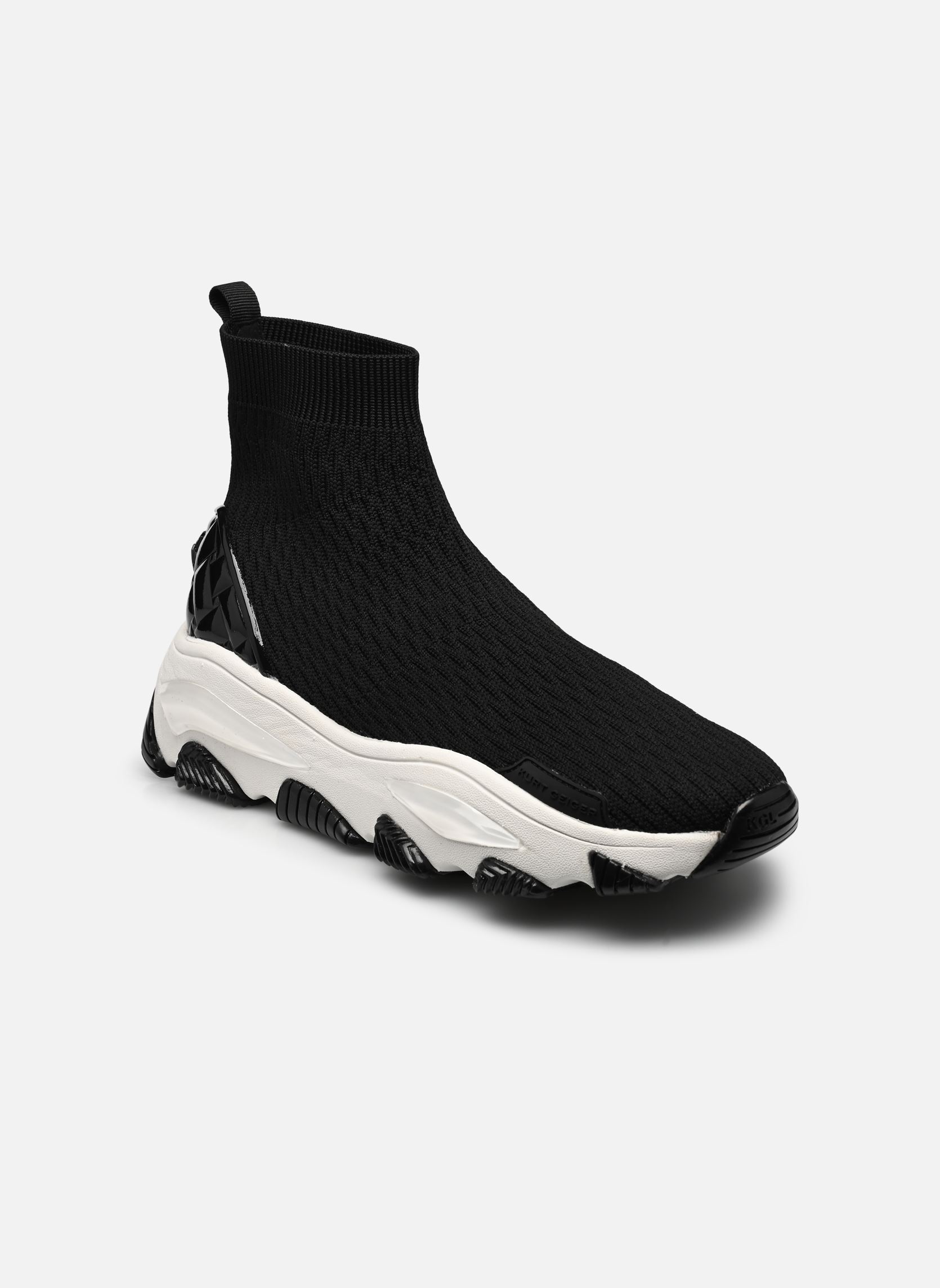 Baskets basses LETTIE EAGLE KNIT SOCK femme noir Kurt Geiger Baskets basses LETTIE EAGLE KNIT SOCK femme noir BLK/WHITE