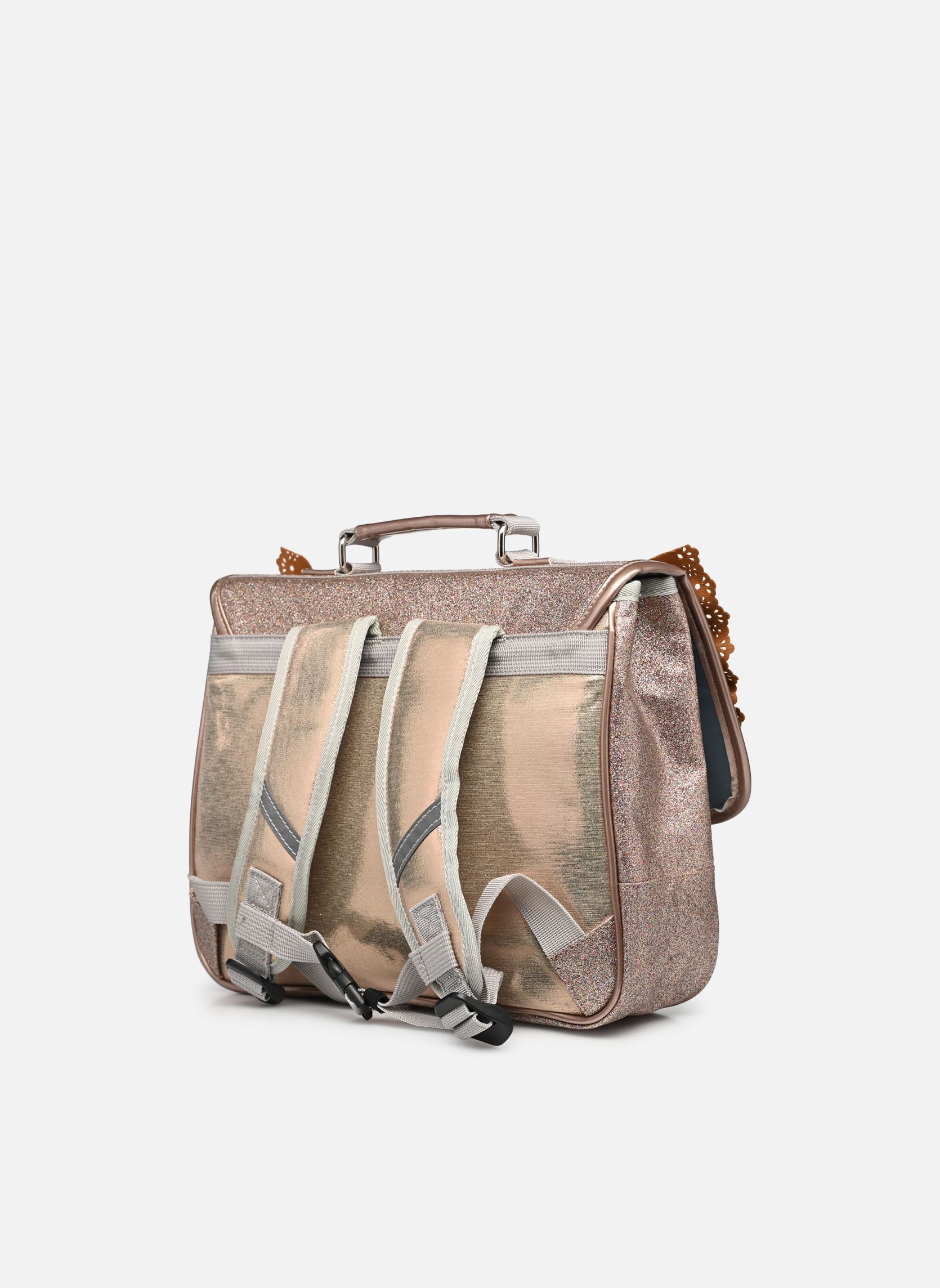 Schulranzen Cartable 32 cm mädchen rosa Caramel & Cie Schulranzen Cartable 32 cm mädchen rosa CUIVRE PAILLETTES À VOLANTS