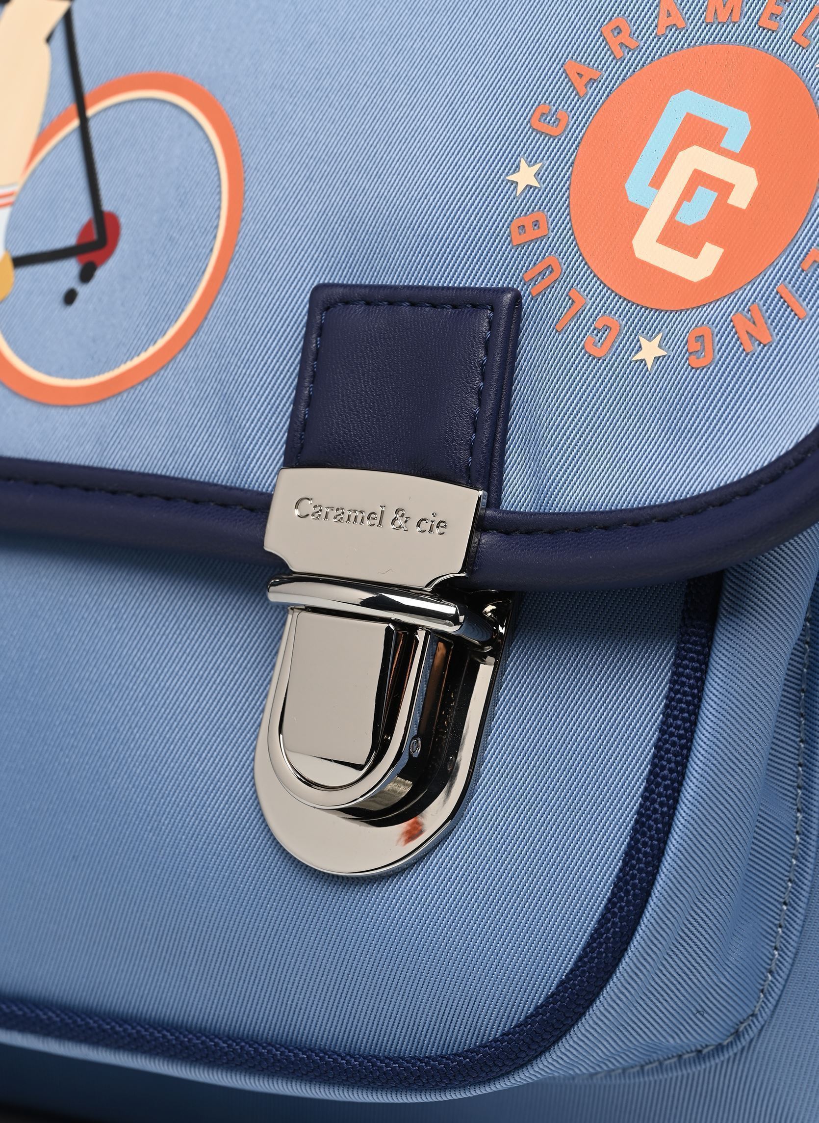 schooltassen Cartable 38 cm jongens blauw Caramel & Cie schooltassen Cartable 38 cm jongens blauw SPRINT CLUB