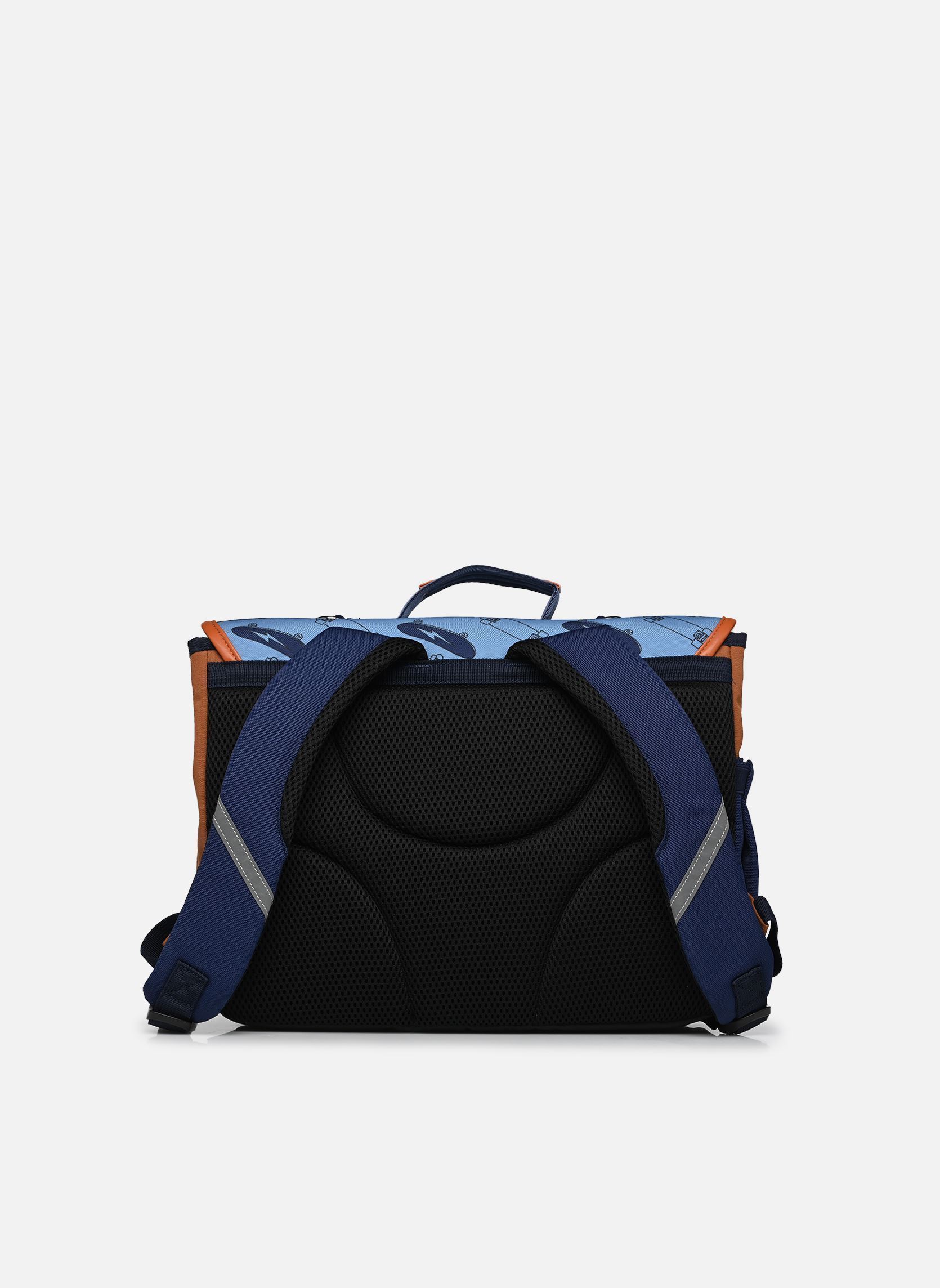 schooltassen Cartable 38 cm jongens blauw Caramel & Cie schooltassen Cartable 38 cm jongens blauw SKATE