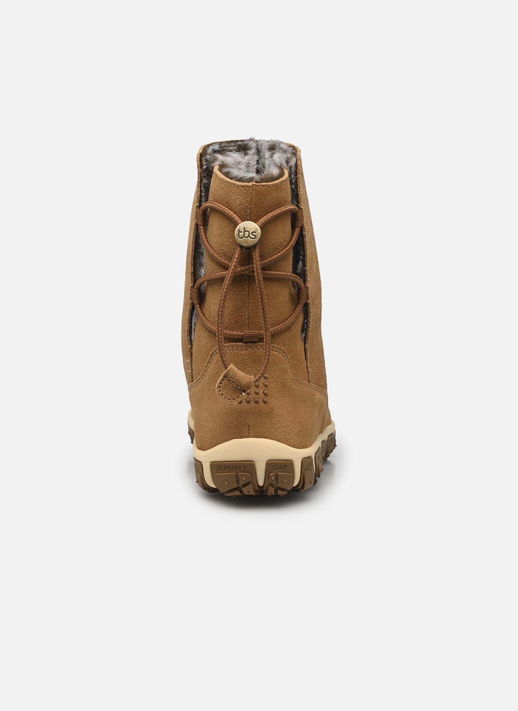 Bottines fourrées Jazsnow femme marron TBS Bottines fourrées Jazsnow femme marron Cognac
