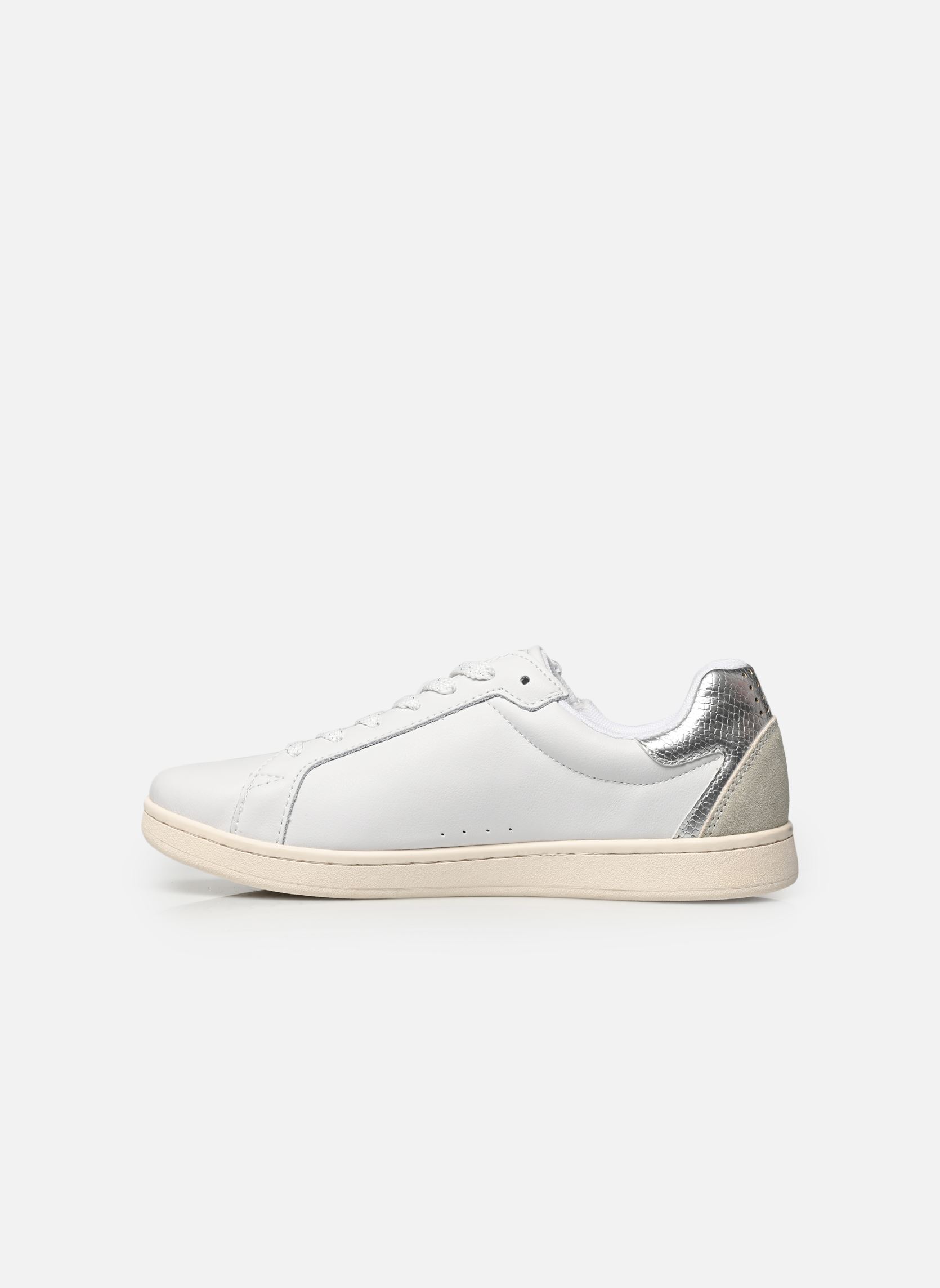 Lage sneakers Lagazip dames wit TBS Lage sneakers Lagazip dames wit BLANC + ARGENT