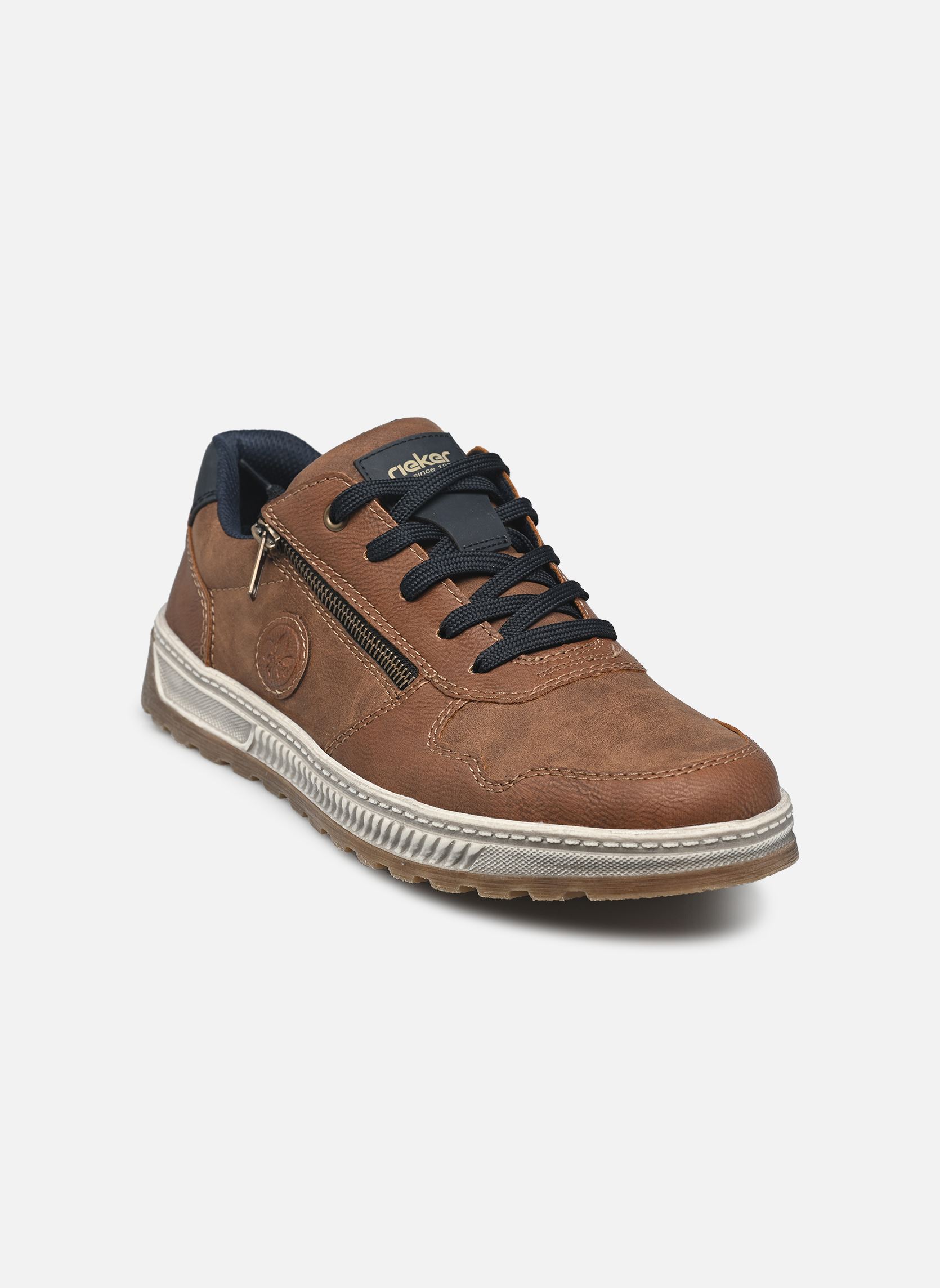 Baskets basses 37029 homme marron Rieker Baskets basses 37029 homme marron MANDEL/FUCHS/DENIM