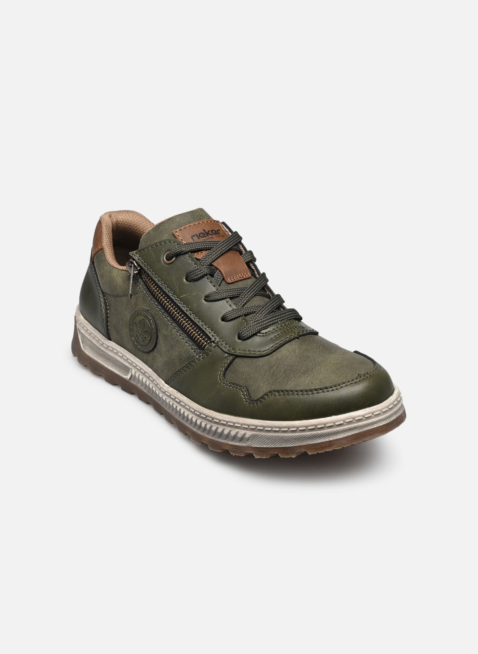Lage sneakers 37029 heren groen Rieker Lage sneakers 37029 heren groen MOOR/SCHILF/NOCE