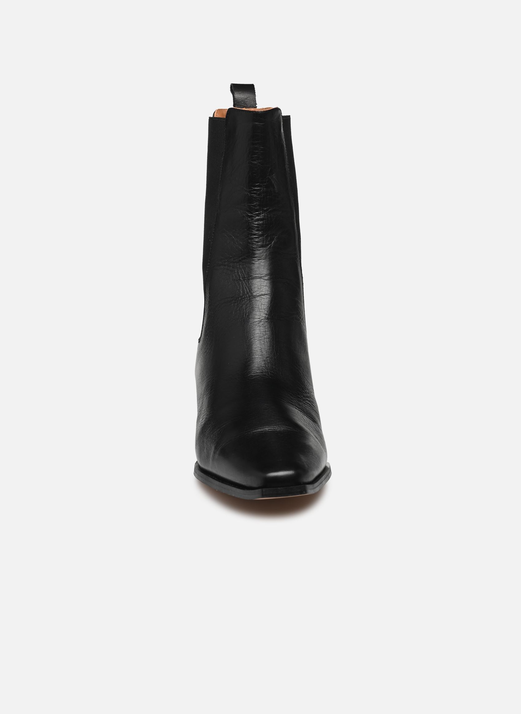Niedrige Ankle Boots Laura damen schwarz Georgia Rose Niedrige Ankle Boots Laura damen schwarz Cuir noir