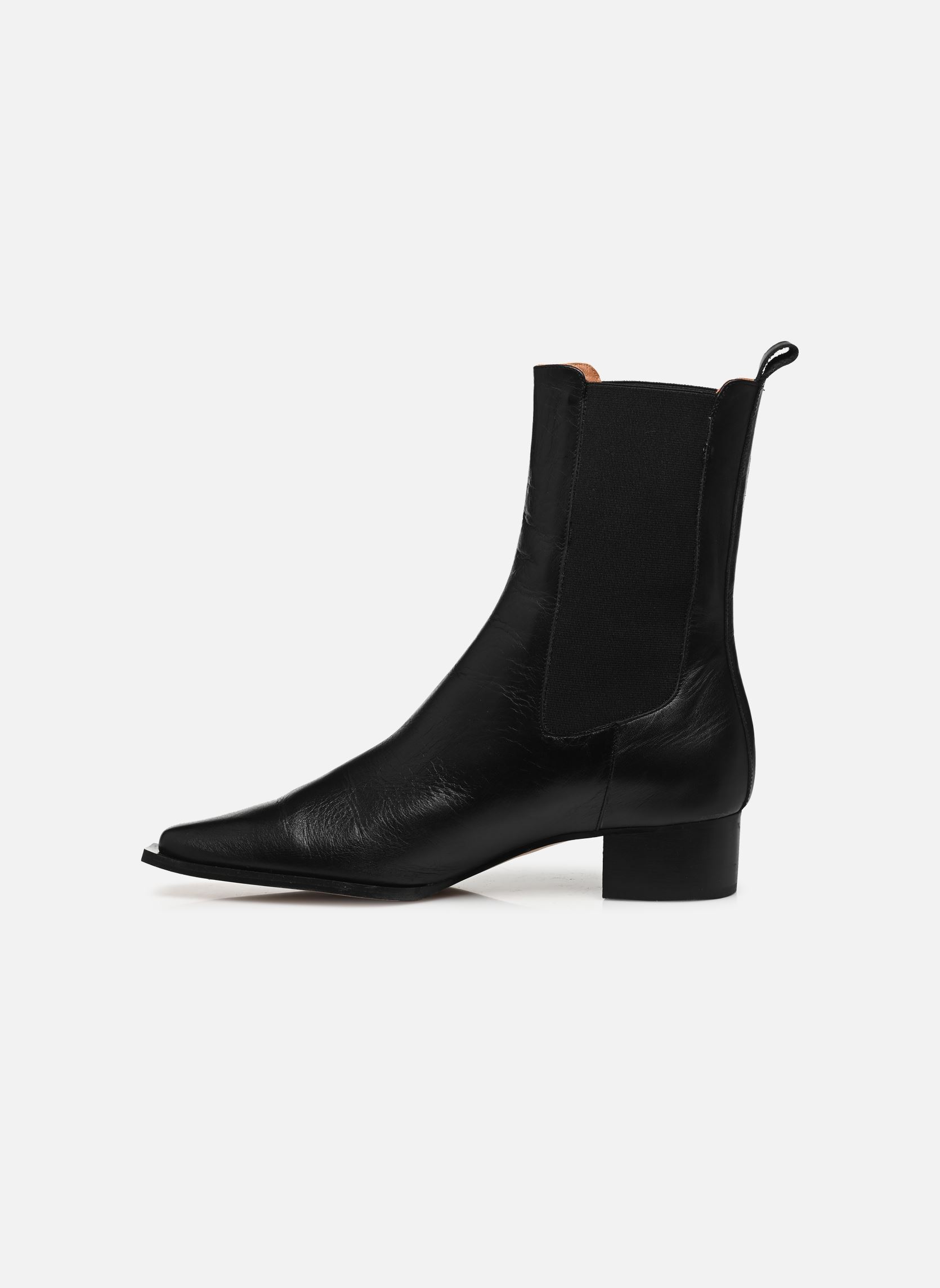 Niedrige Ankle Boots Laura damen schwarz Georgia Rose Niedrige Ankle Boots Laura damen schwarz Cuir noir