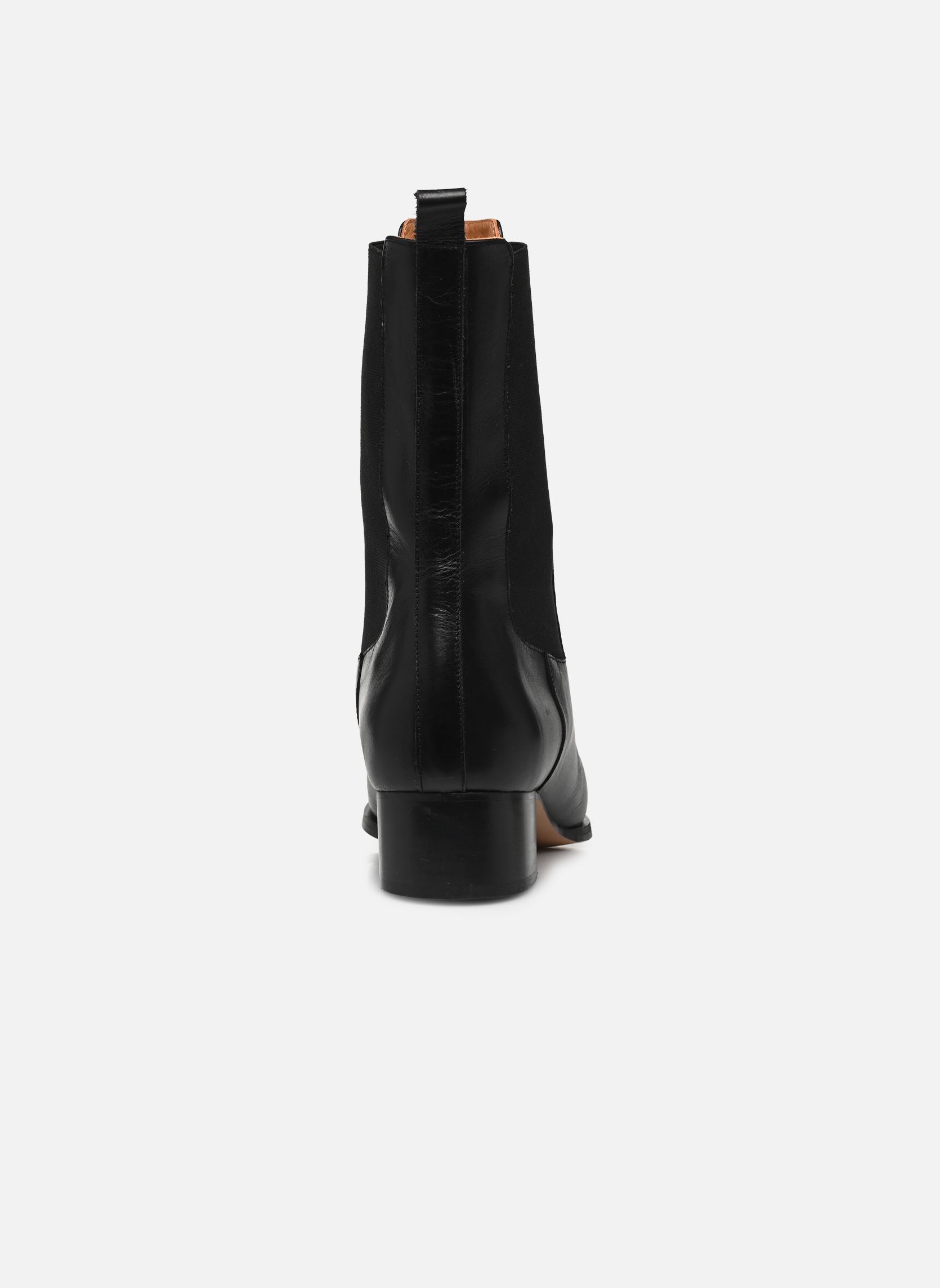 Niedrige Ankle Boots Laura damen schwarz Georgia Rose Niedrige Ankle Boots Laura damen schwarz Cuir noir