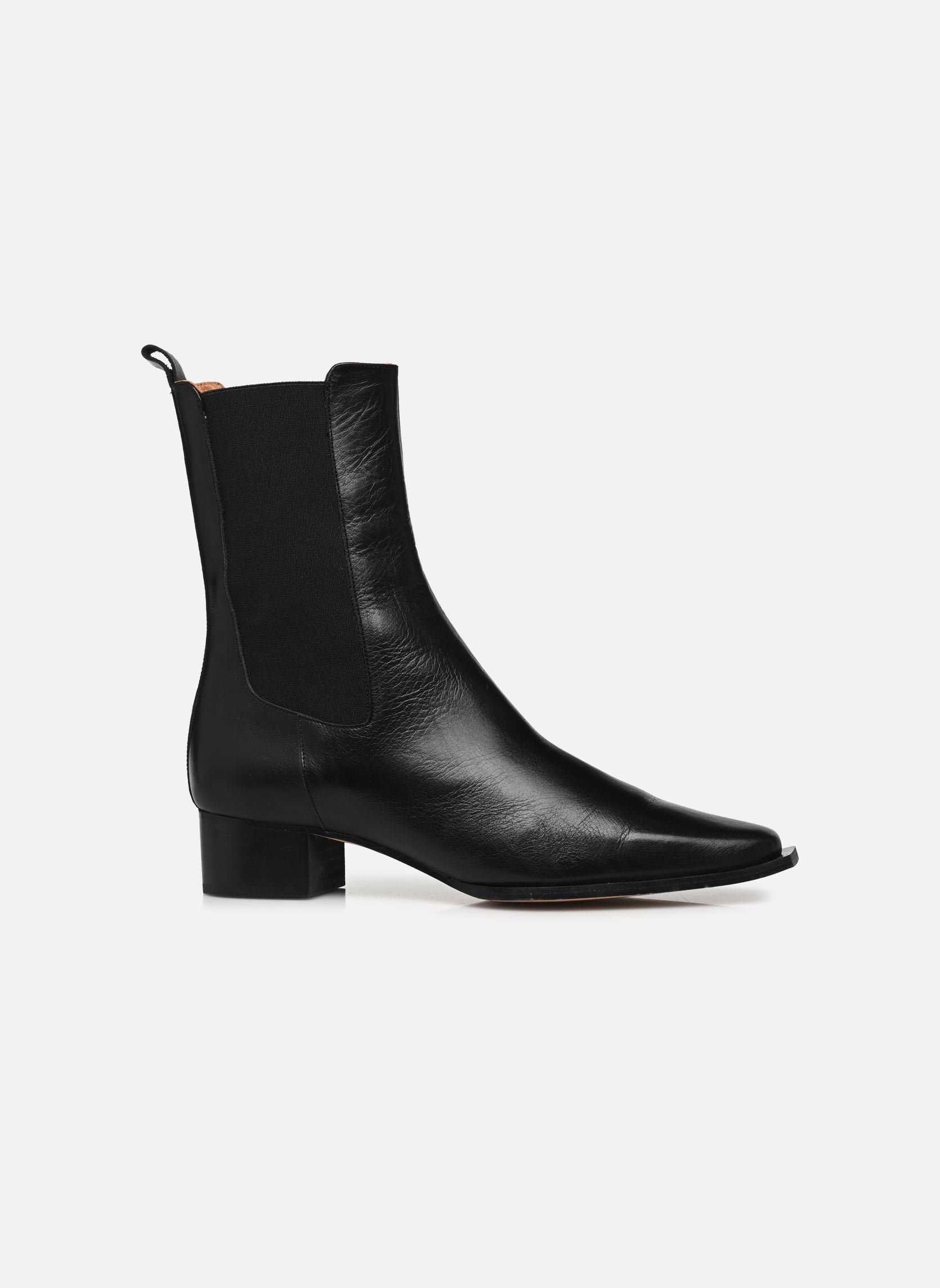Niedrige Ankle Boots Laura damen schwarz Georgia Rose Niedrige Ankle Boots Laura damen schwarz Cuir noir