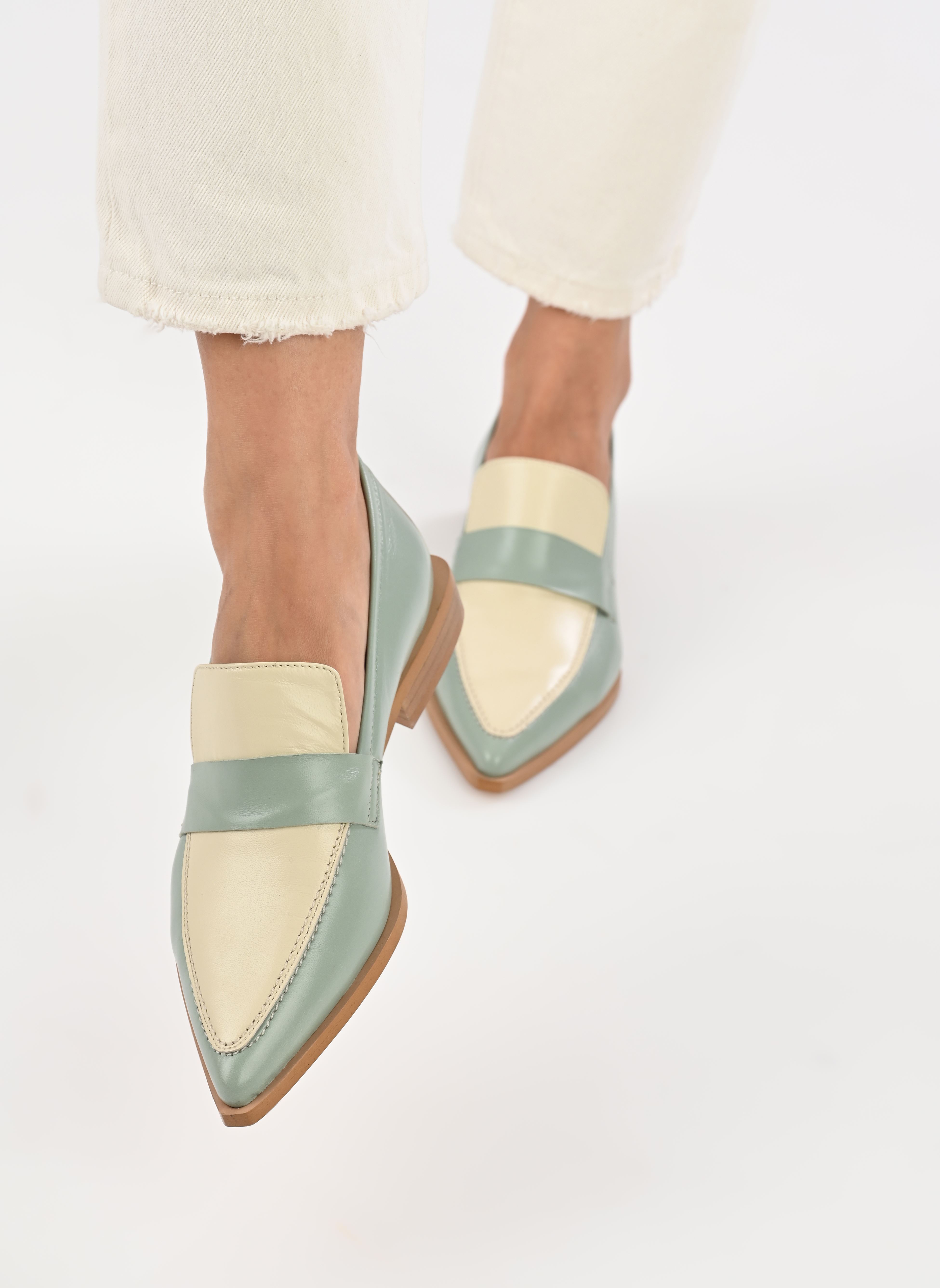 Mocassins Maddie dames meerkleurig Made By Sarenza Mocassins Maddie dames meerkleurig Salvia hielo