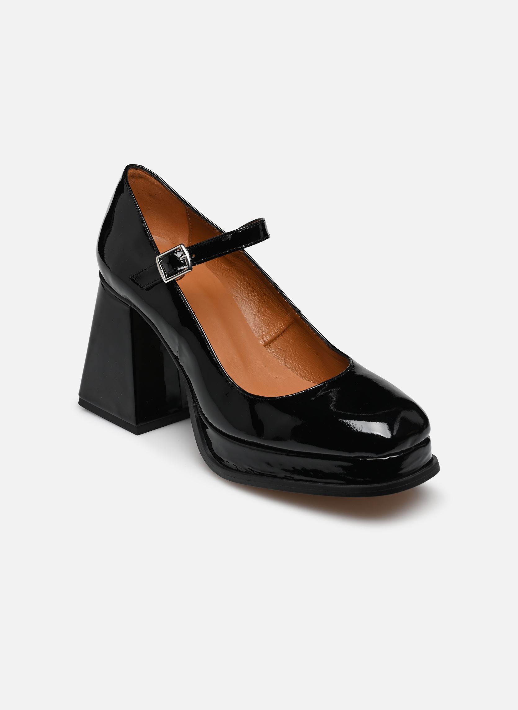 Slingback pumps Elvira - babies plateformes dames zwart Made By Sarenza Slingback pumps Elvira - babies plateformes dames zwart CHAROL NOIR