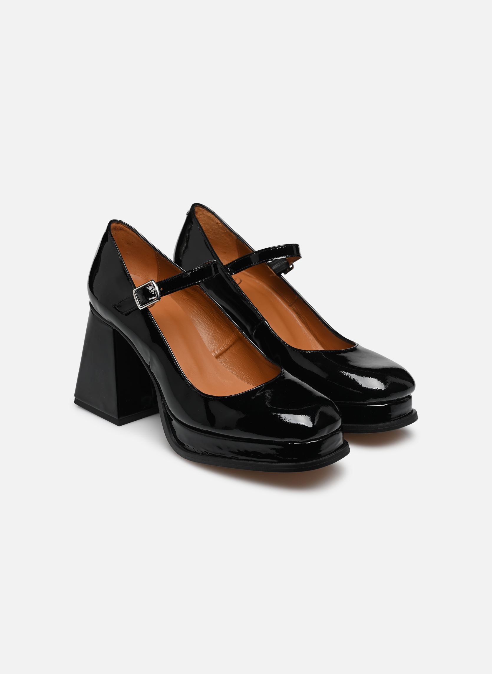 Slingback pumps Elvira - babies plateformes dames zwart Made By Sarenza Slingback pumps Elvira - babies plateformes dames zwart CHAROL NOIR