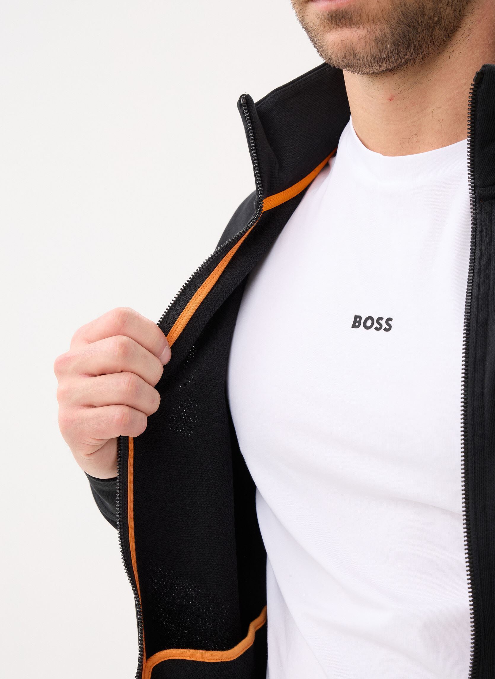 Sweats zippés Zestart homme noir BOSS Sweats zippés Zestart homme noir 001-BLACK