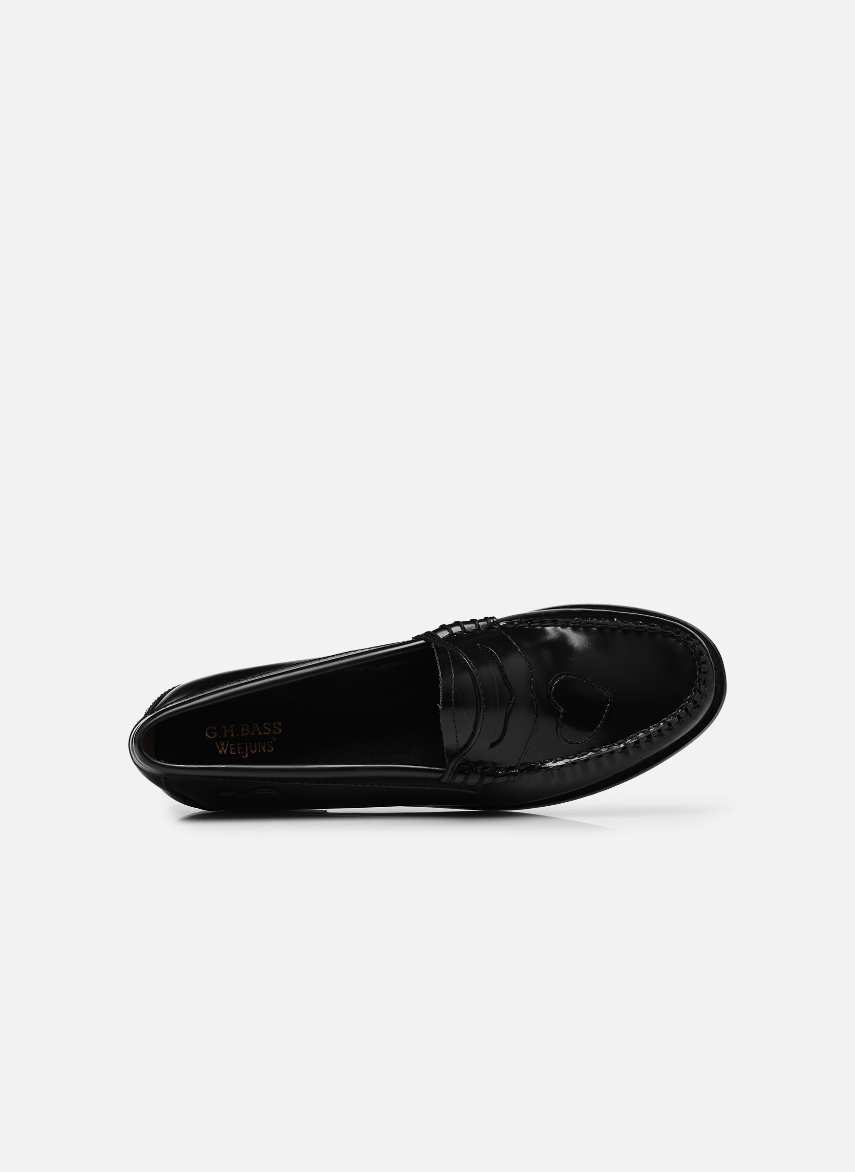 Mocassins WEEJUN WMN Penny Love femme noir G.H. Bass Mocassins WEEJUN WMN Penny Love femme noir BLACK LTHR / MONO