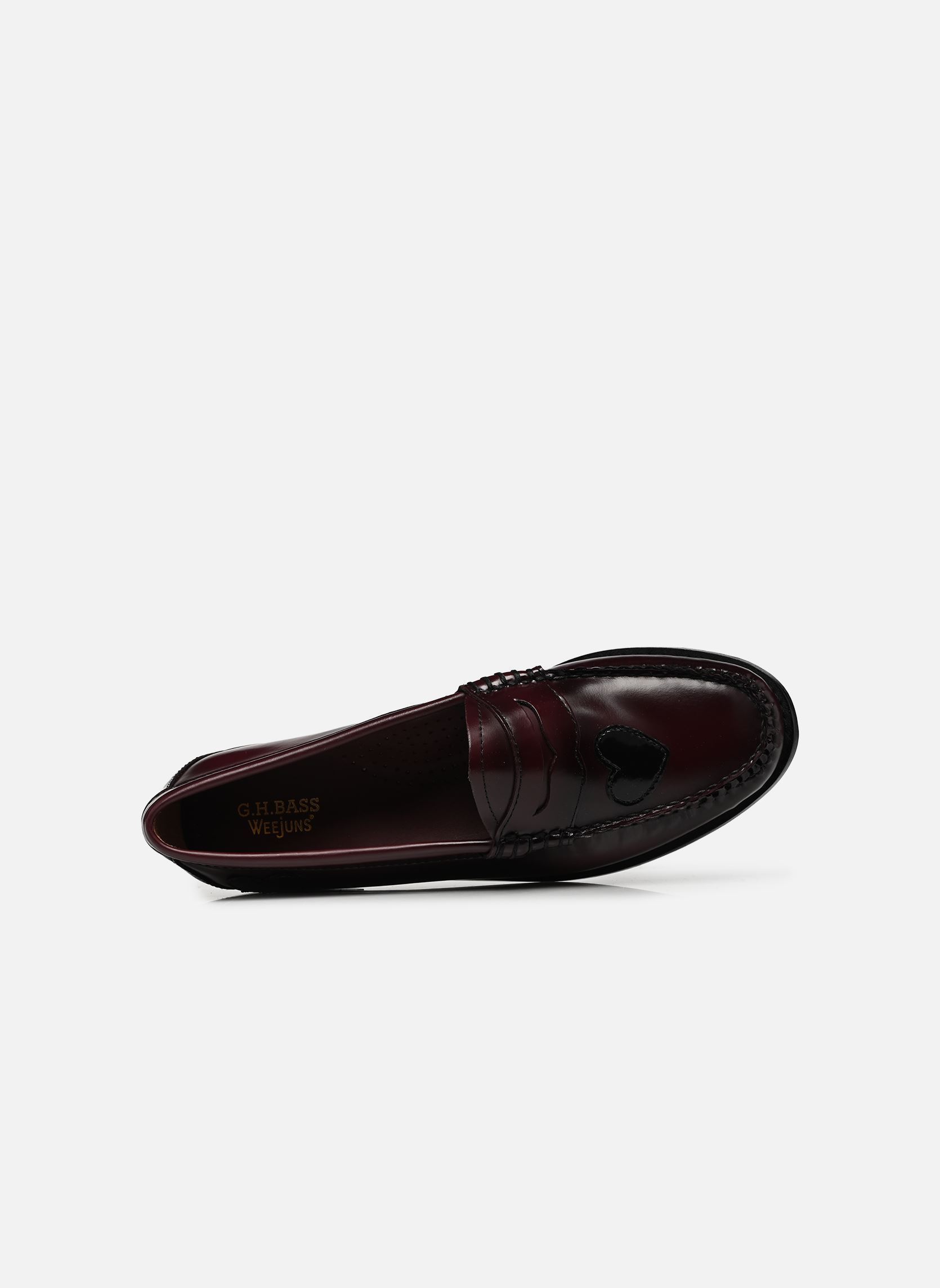 Mocassins WEEJUN WMN Penny Love femme bordeaux G.H. Bass Mocassins WEEJUN WMN Penny Love femme bordeaux WINE LTHR